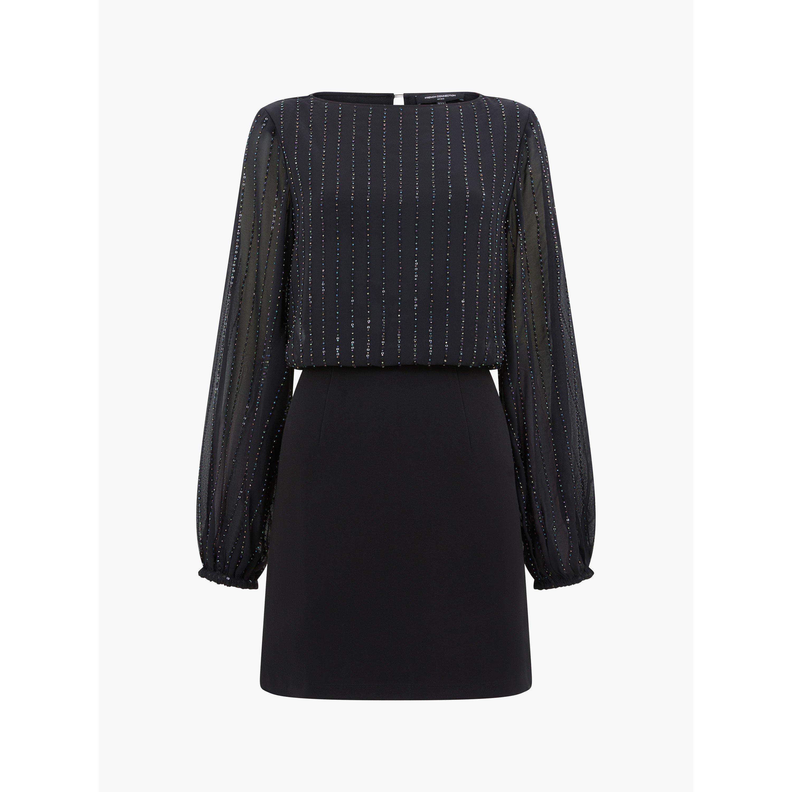 Blackout Multi - French Connection - Women's Effy Sequin Shift Dress - 5