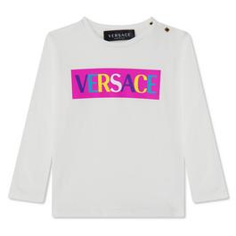 Versace Logo Print T Shirt Babies