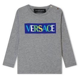 Versace Logo Print T Shirt Babies