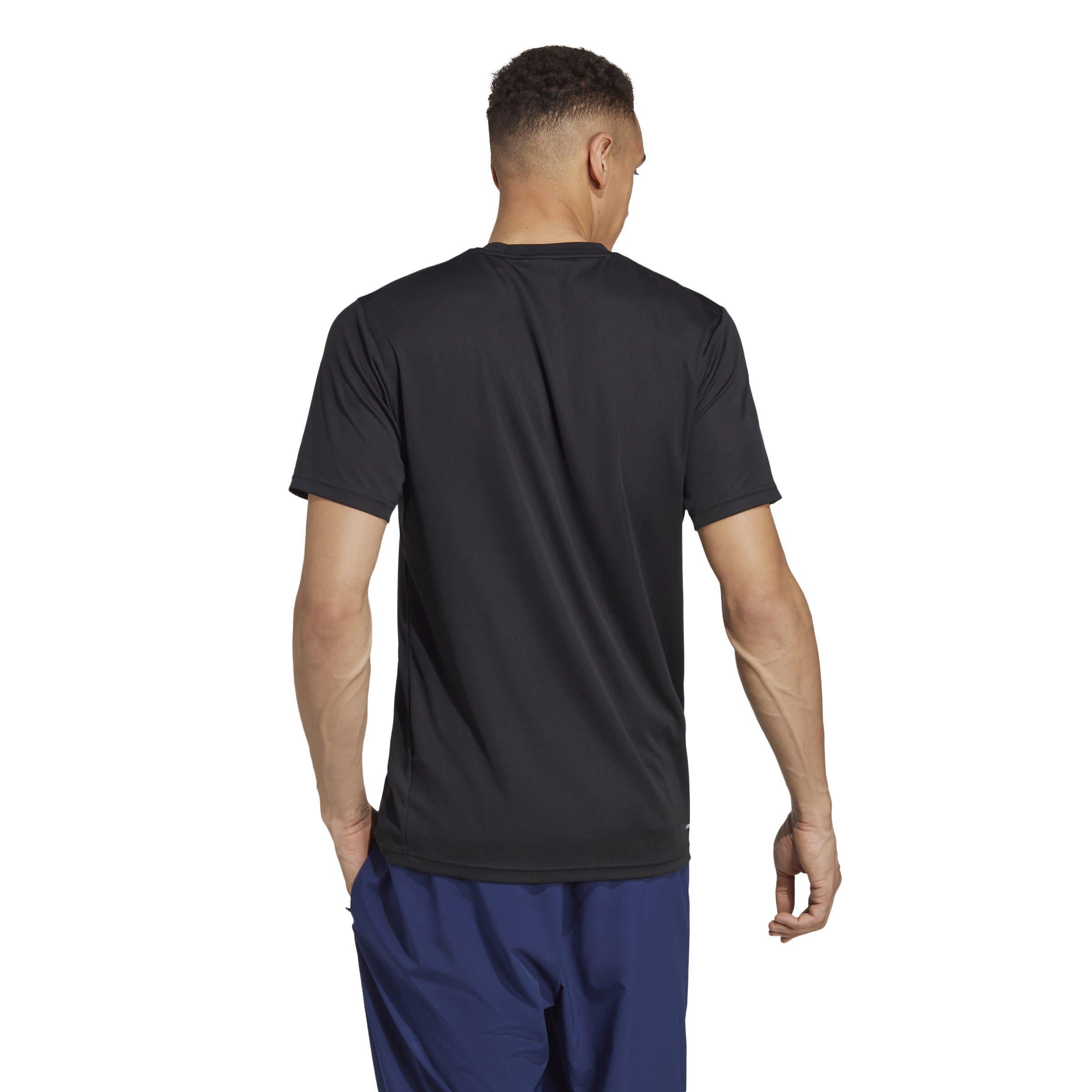 Zwart/Wit - adidas - Training Essentials Base T Shirt Mens - 3