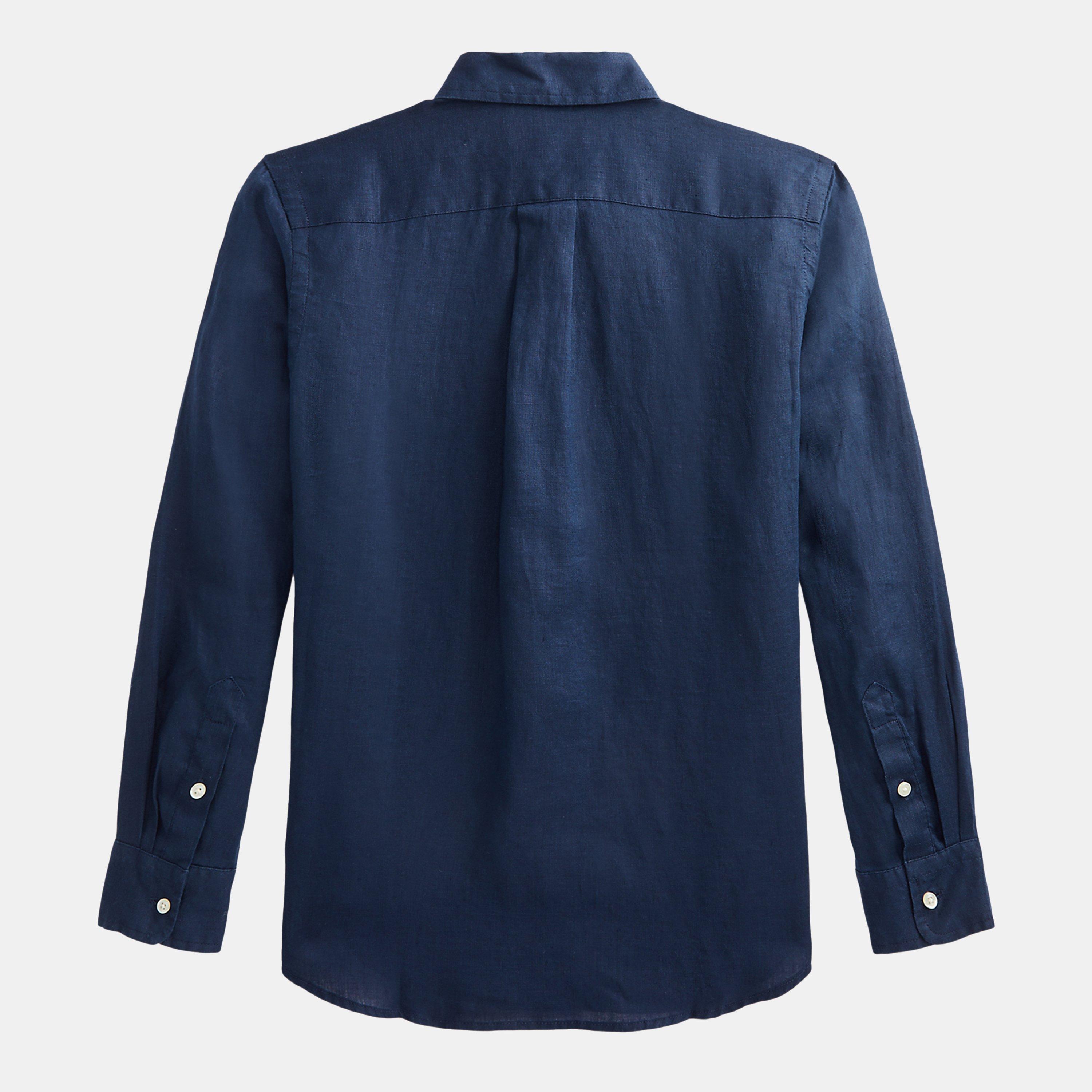 Navy - Polo Ralph Lauren - Long-sleeved Oxford Shirt Junior - 2