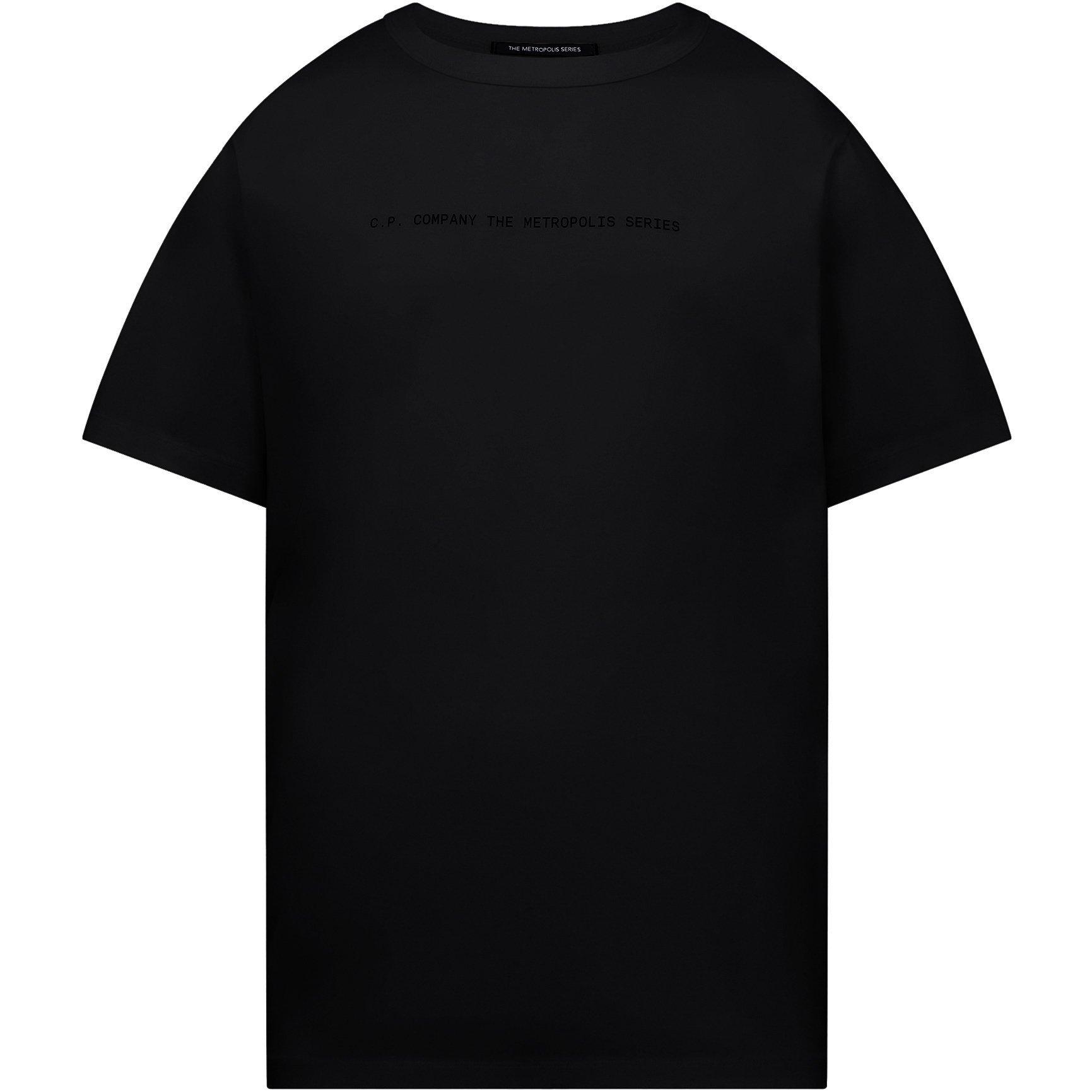 Black 999 - CP Company Metropolis - Mercerized Graphic T-Shirt - 2