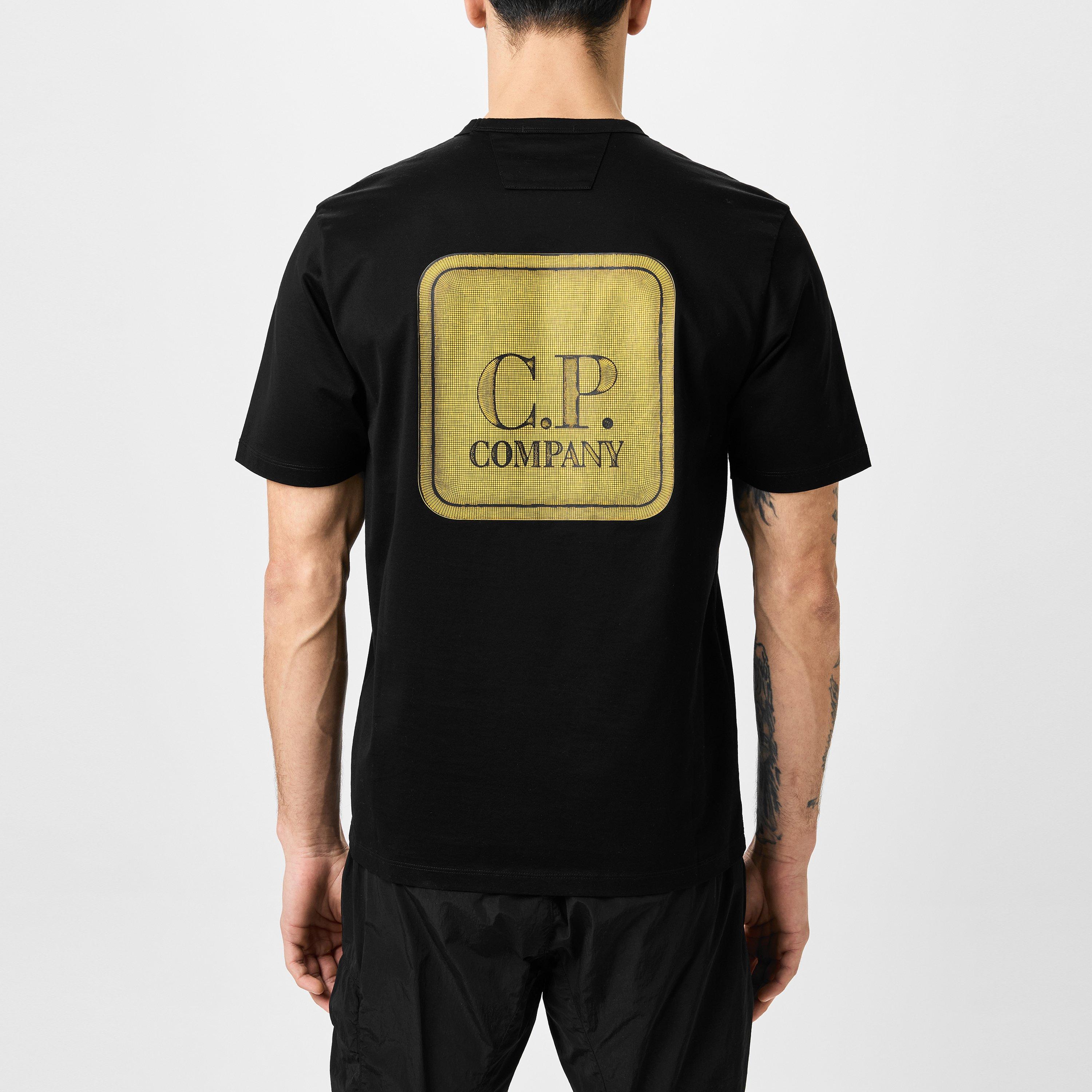 Black 999 - CP Company Metropolis - Mercerized Graphic T-Shirt - 4