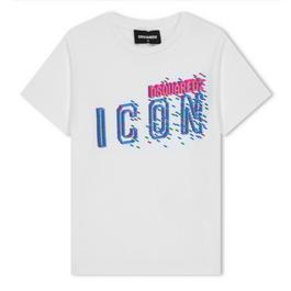 DSquared2 Pixel Icon Logo T-Shirt Juniors