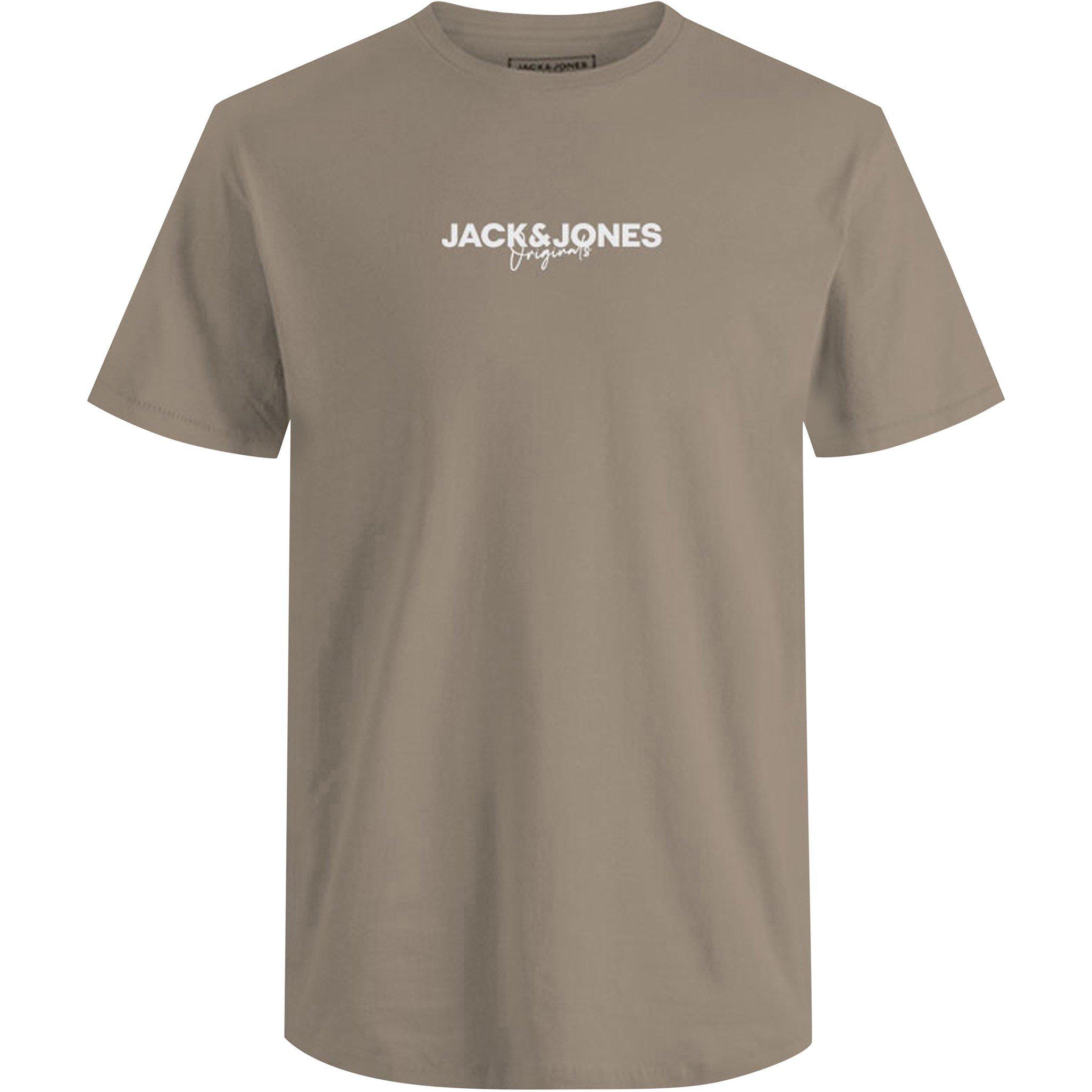 Wt/Gy/Nv/Ol/Bg - Jack and Jones - 5-Pack Short Sleeve T-Shirt Mens - 2
