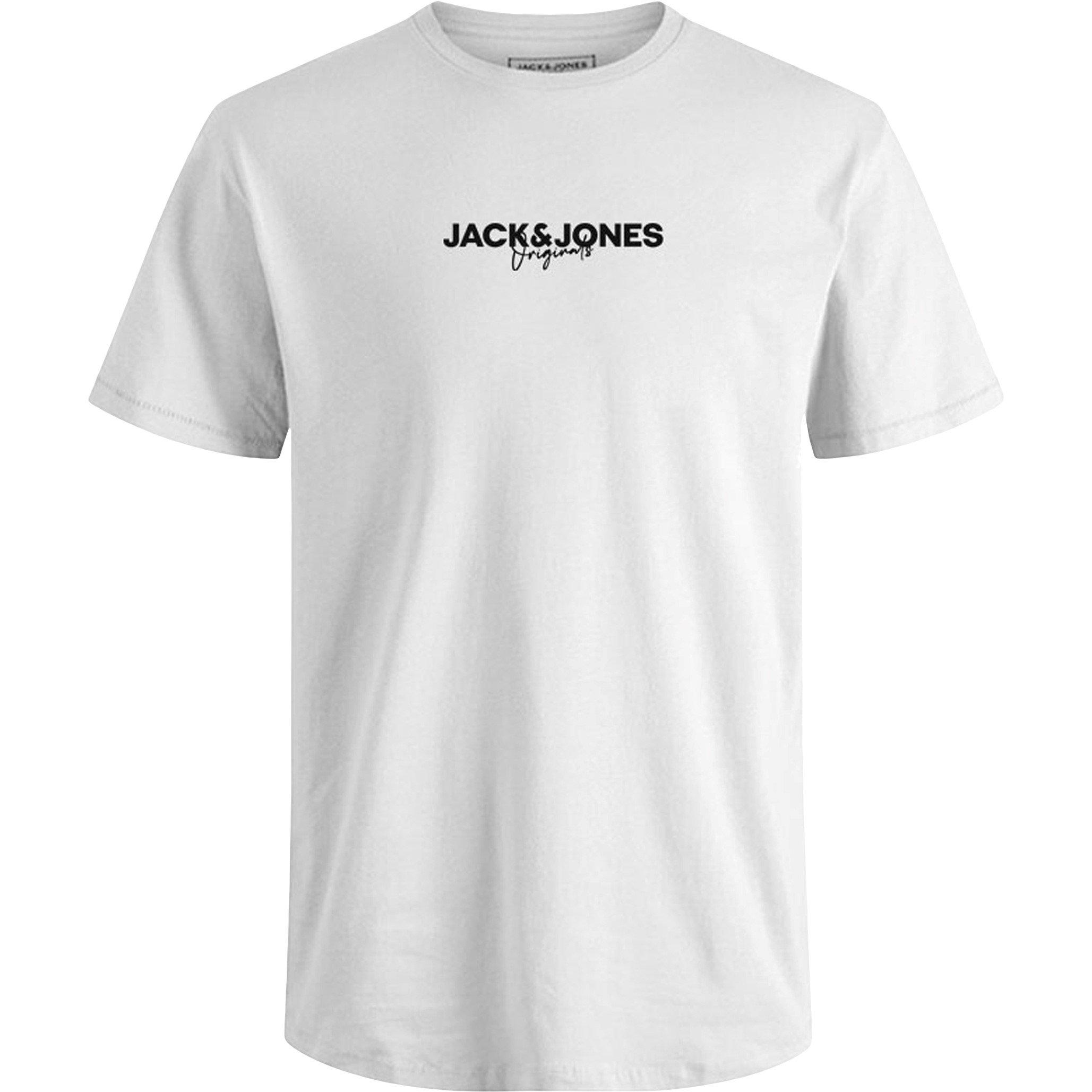 Wt/Gy/Nv/Ol/Bg - Jack and Jones - 5-Pack Short Sleeve T-Shirt Mens - 6