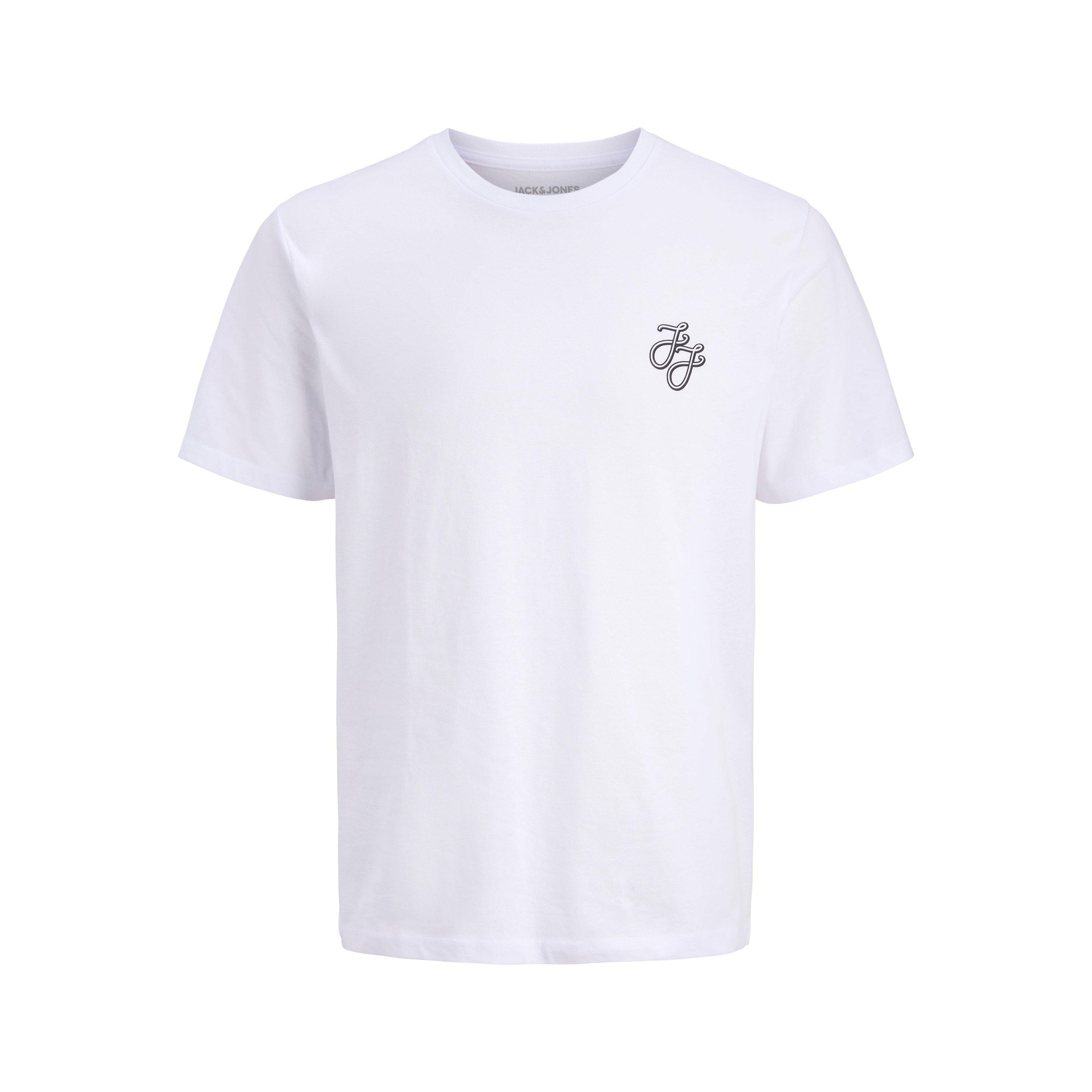 Wh/Nv/Bk/Ol/Gry - Jack and Jones - 5-Pack Short Sleeve T-Shirt Mens - 5