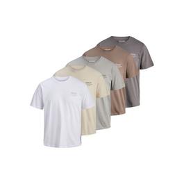 Jack and Jones 5-Pack Short Sleeve T-Shirt Mens
