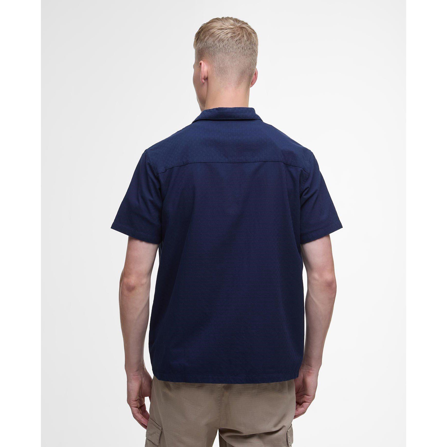 Mnght Blue BU58 - Barbour International - Twill Short Sleeve Shirt - 2