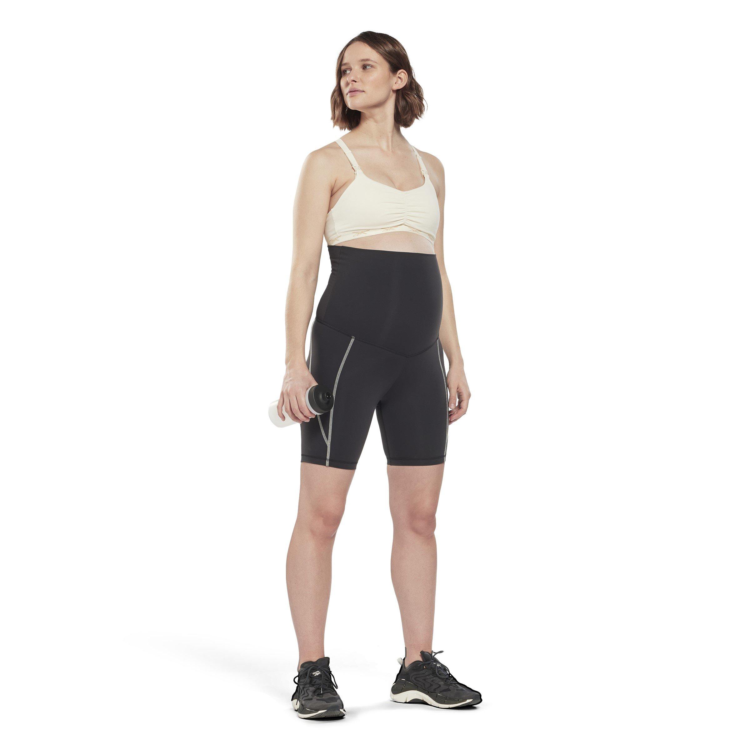 Black - Reebok - Maternity Legging Shorts Womens Cycling Short Womens - 3