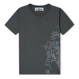 Stone Island Junior Short Sleeve T Shirt In Cotton Jersey