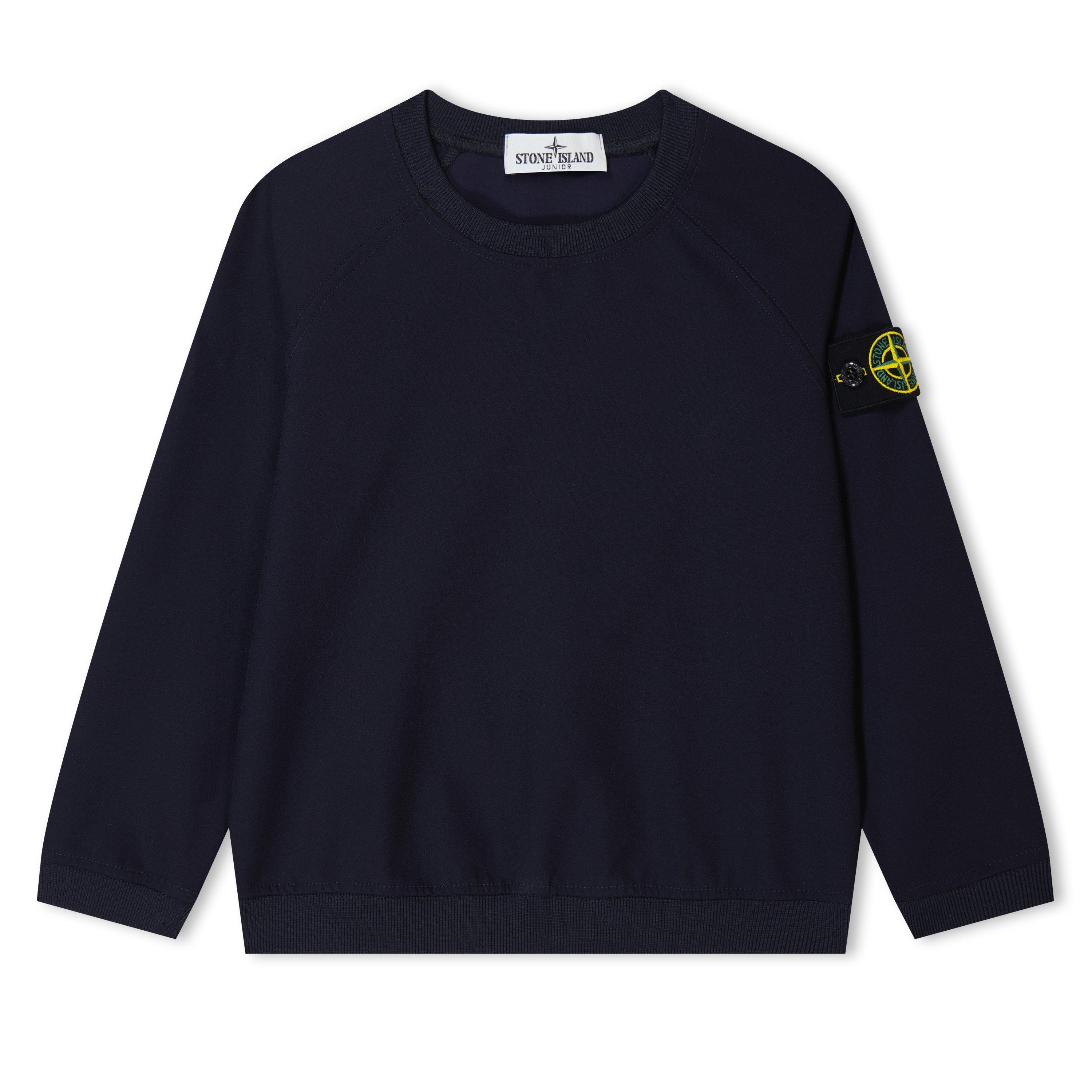 Stone Island Raglan Canvas Sweatshirt Crew Sweaters Cruise