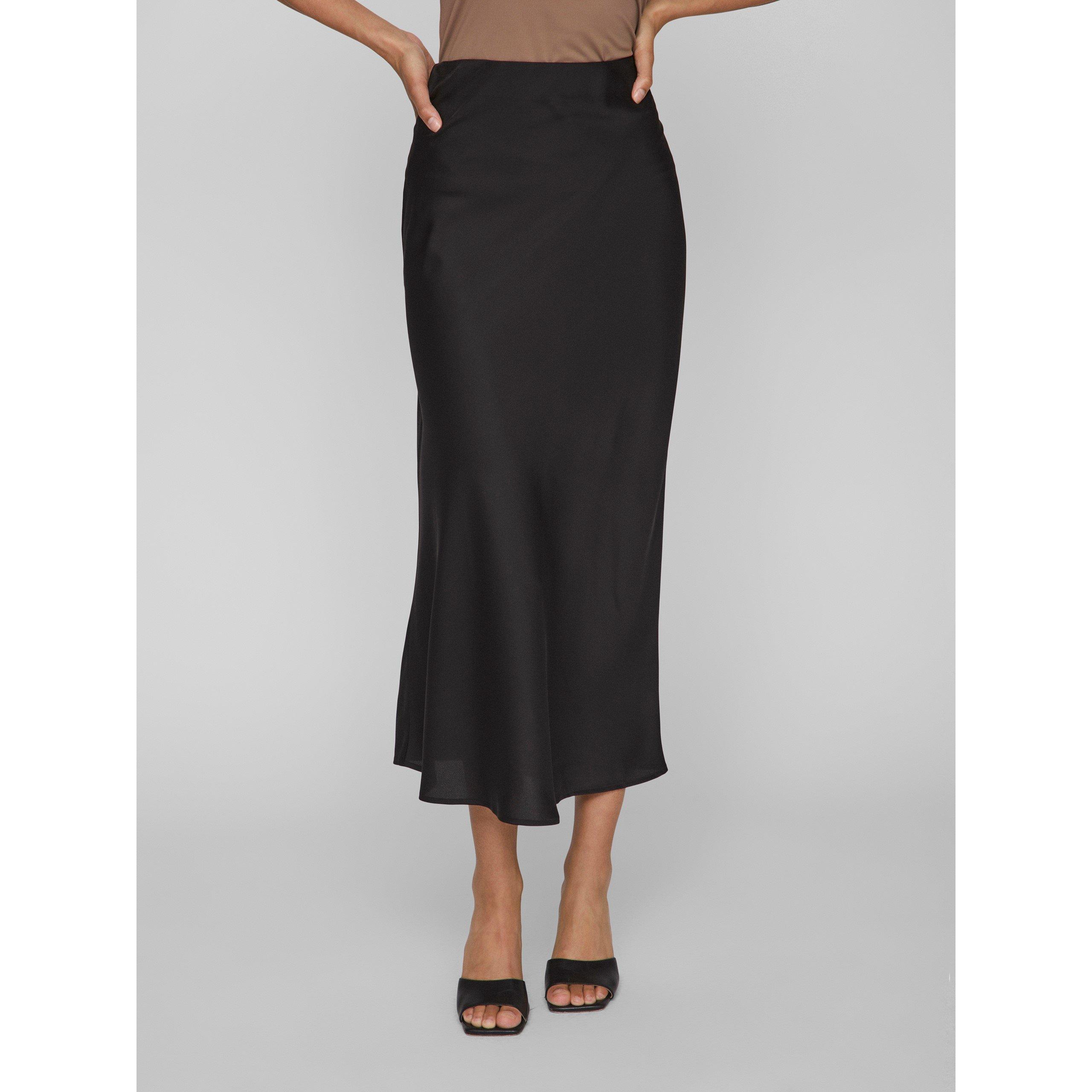 Schwarz - Vila - Women's Midi Skirt - 2