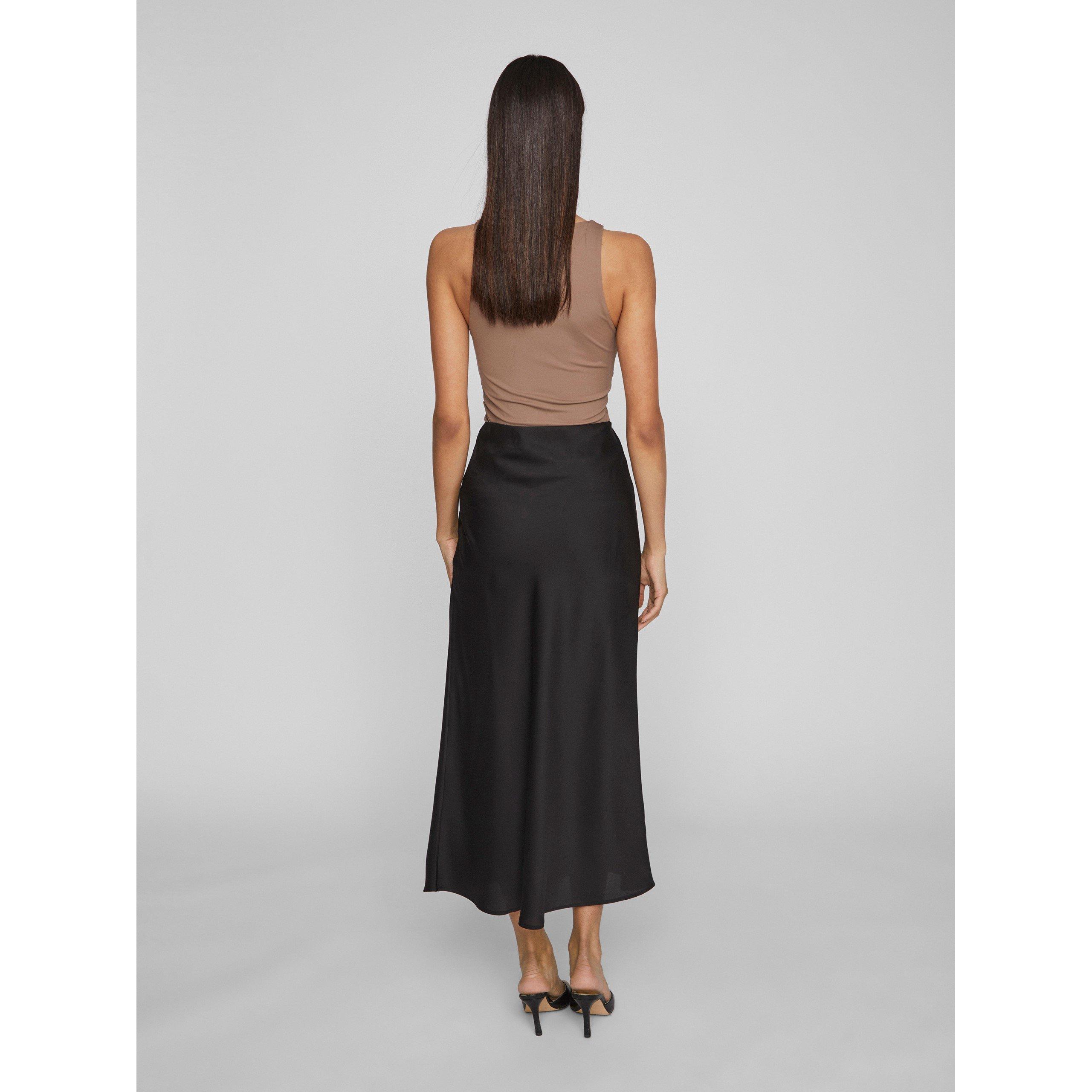 Schwarz - Vila - Women's Midi Skirt - 4