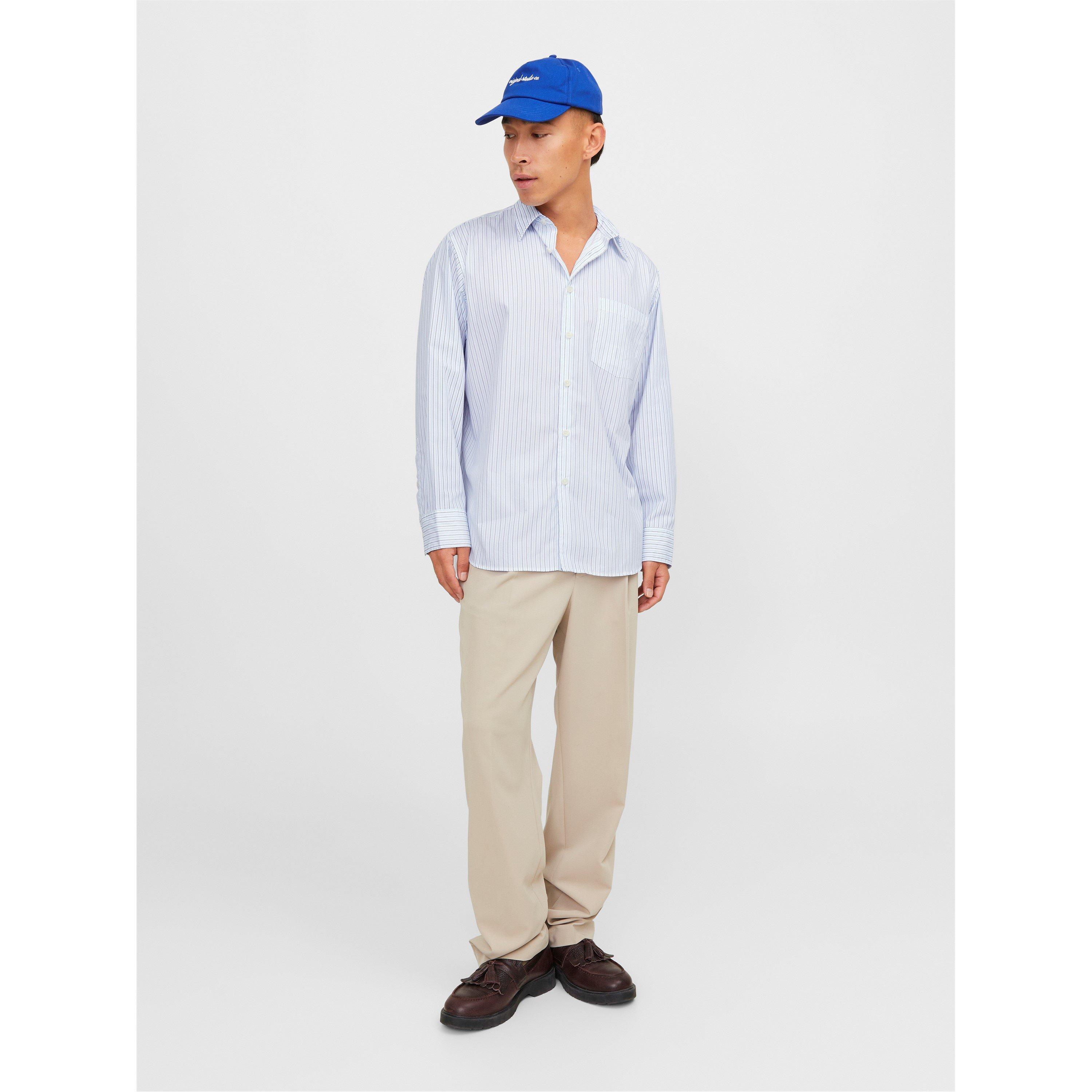 Mais Blau - Jack and Jones - Men's Oversized Long-Sleeve Patterned Shirt - 2
