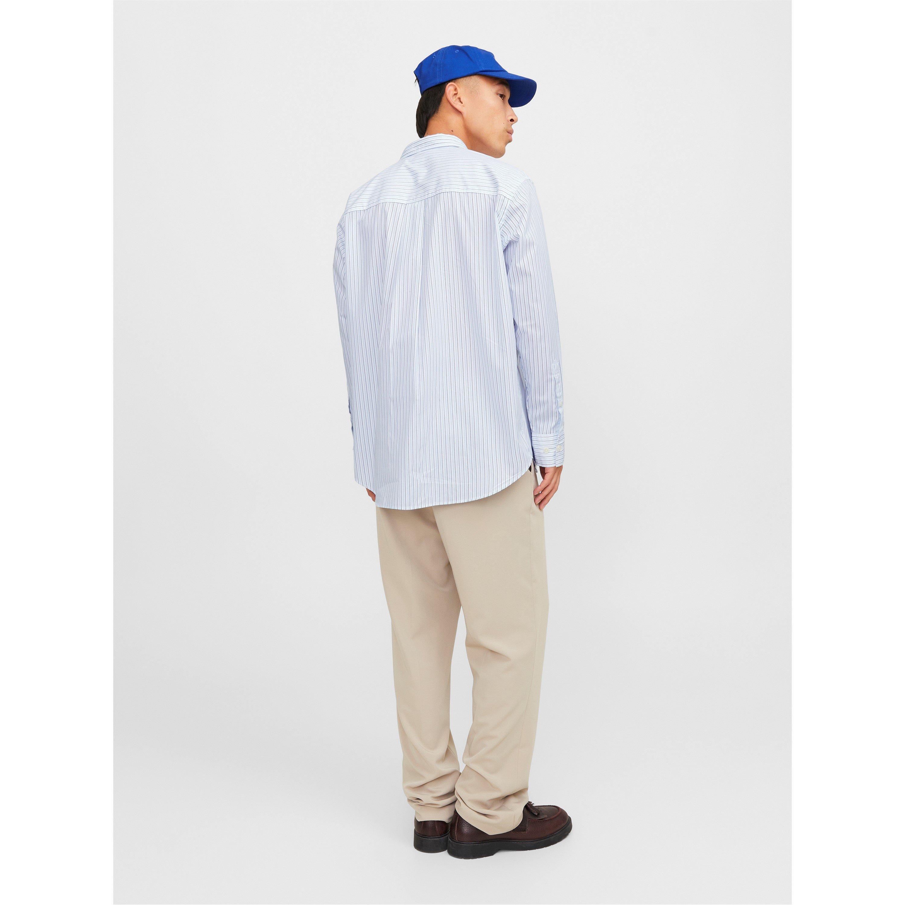 Mais Blau - Jack and Jones - Men's Oversized Long-Sleeve Patterned Shirt - 3