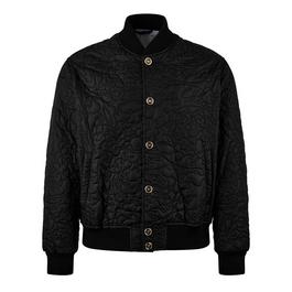 Versace Baroque Quilted Bomber Jacket