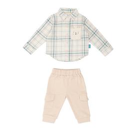 Hello World HelloW Bear Borg Top and Trousers Set Babies