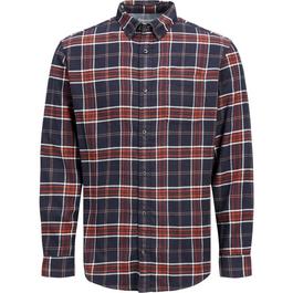 Jack and Jones Long Sleeve Checkered Shirt Mens