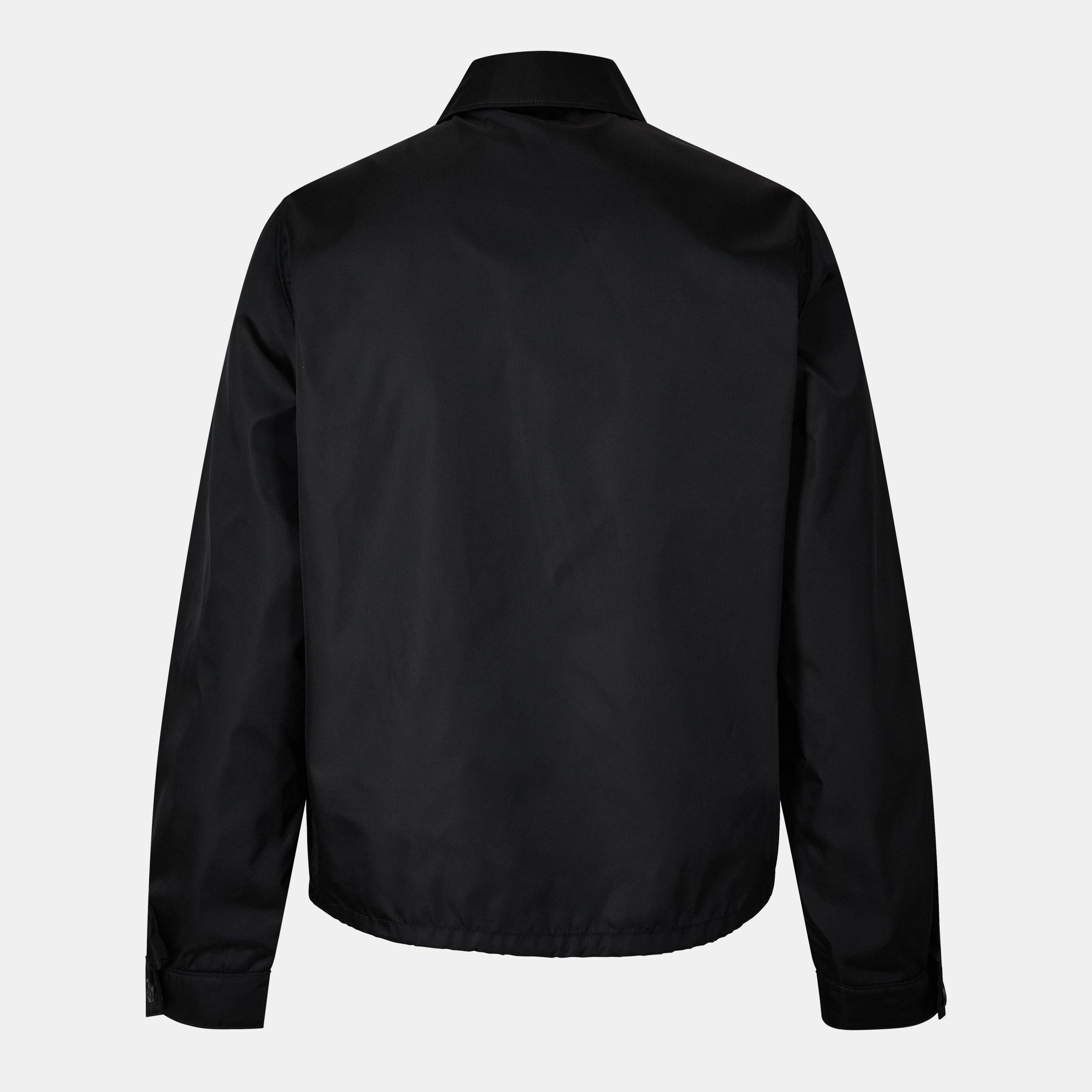 Black - Prada - Men's Re-Nylon Blouson Long Sleeve Overshirt - 2