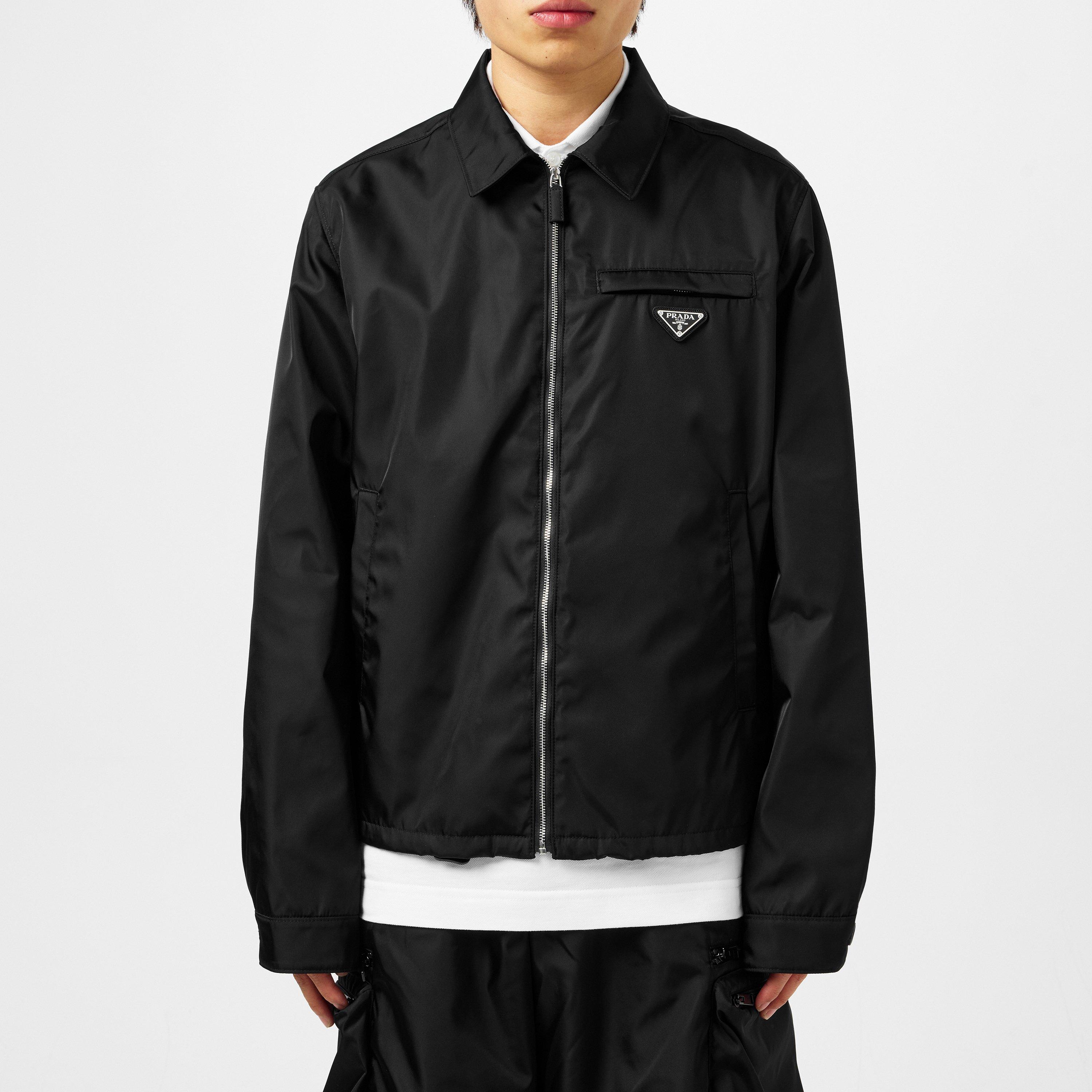 Black - Prada - Men's Re-Nylon Blouson Long Sleeve Overshirt - 3