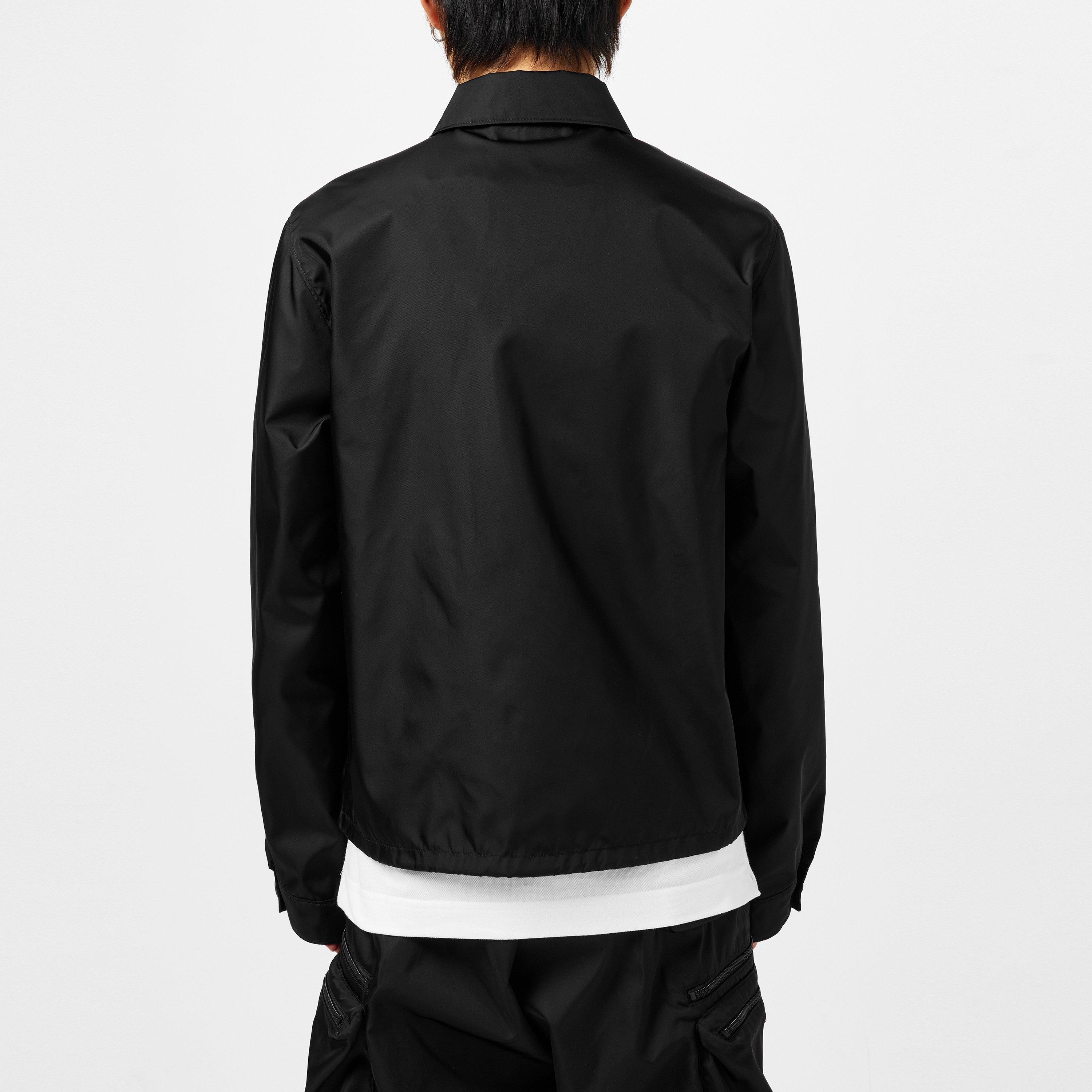 Black - Prada - Men's Re-Nylon Blouson Long Sleeve Overshirt - 4