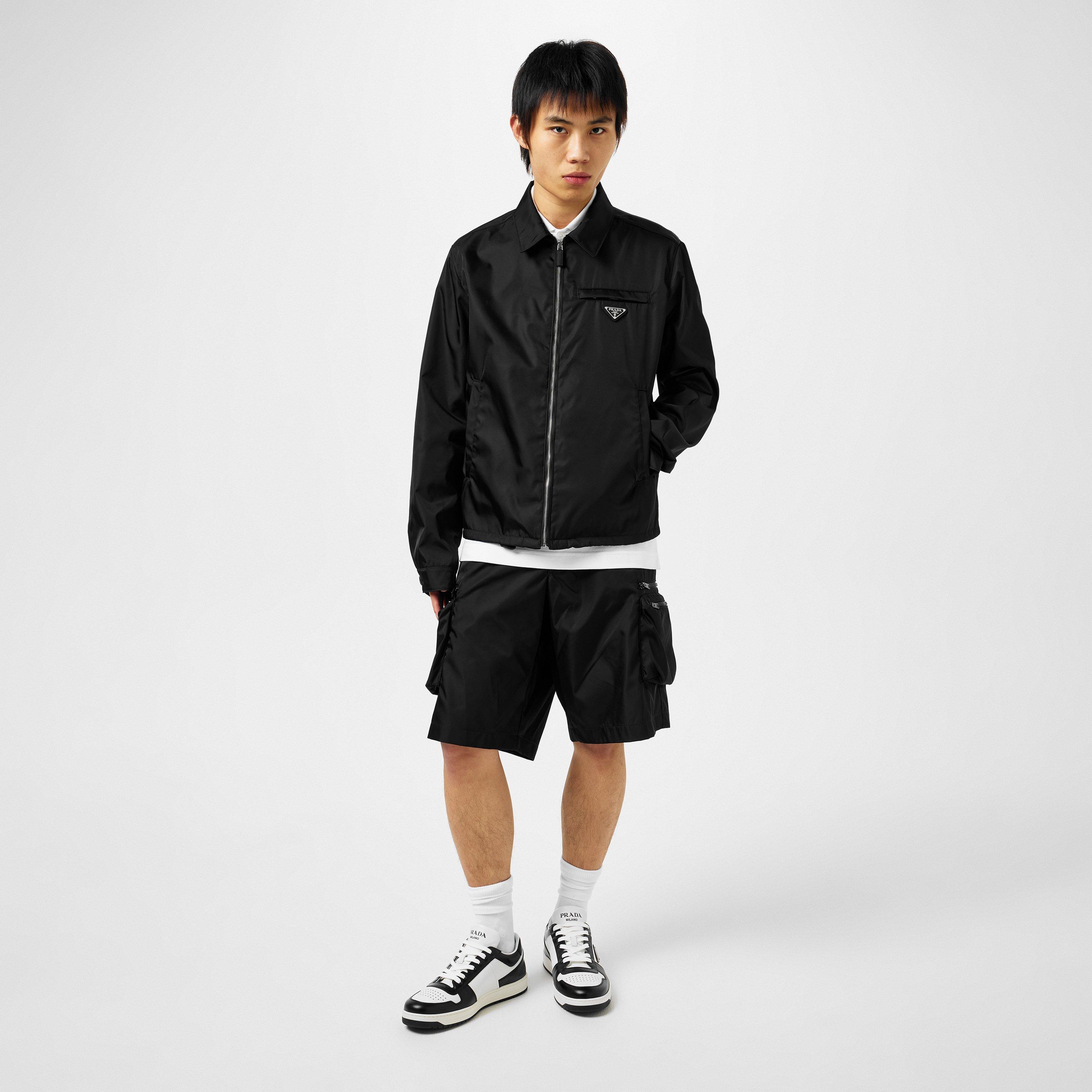 Black - Prada - Men's Re-Nylon Blouson Long Sleeve Overshirt - 6