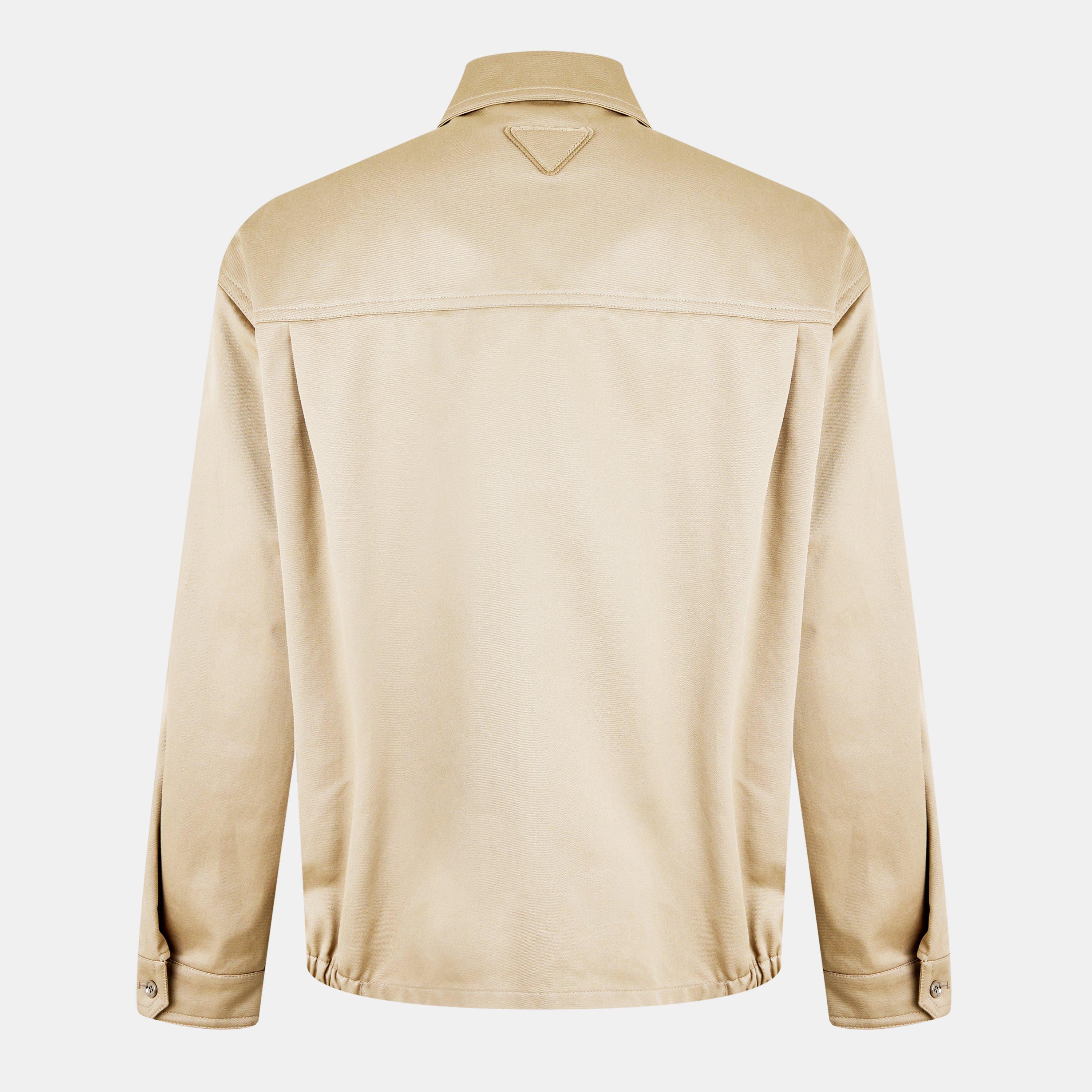 Corda - Prada - Men's  Cotton Long Sleeve Oversized Fit Harrington Jacket - 2