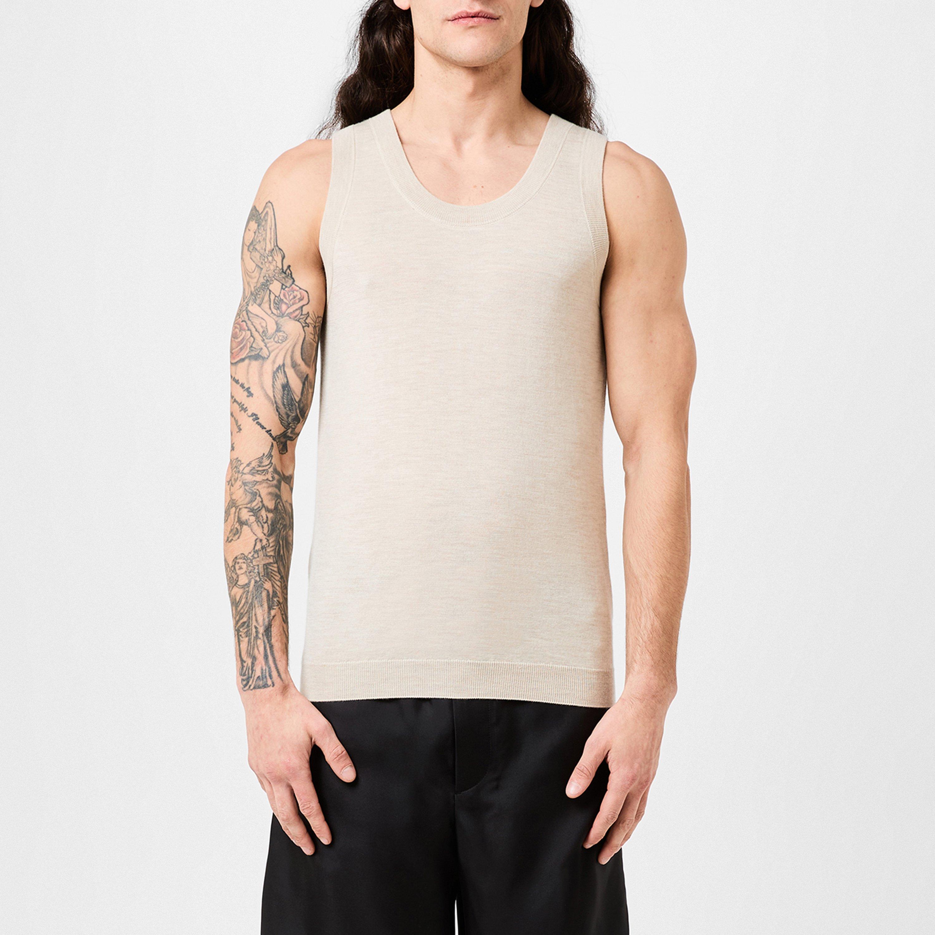 Sand - Prada - Knitted Tank Top - 3