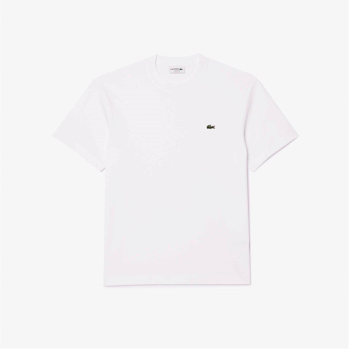 White 001 - Lacoste - Men's Regular Fit Small Logo T-Shirt - 1