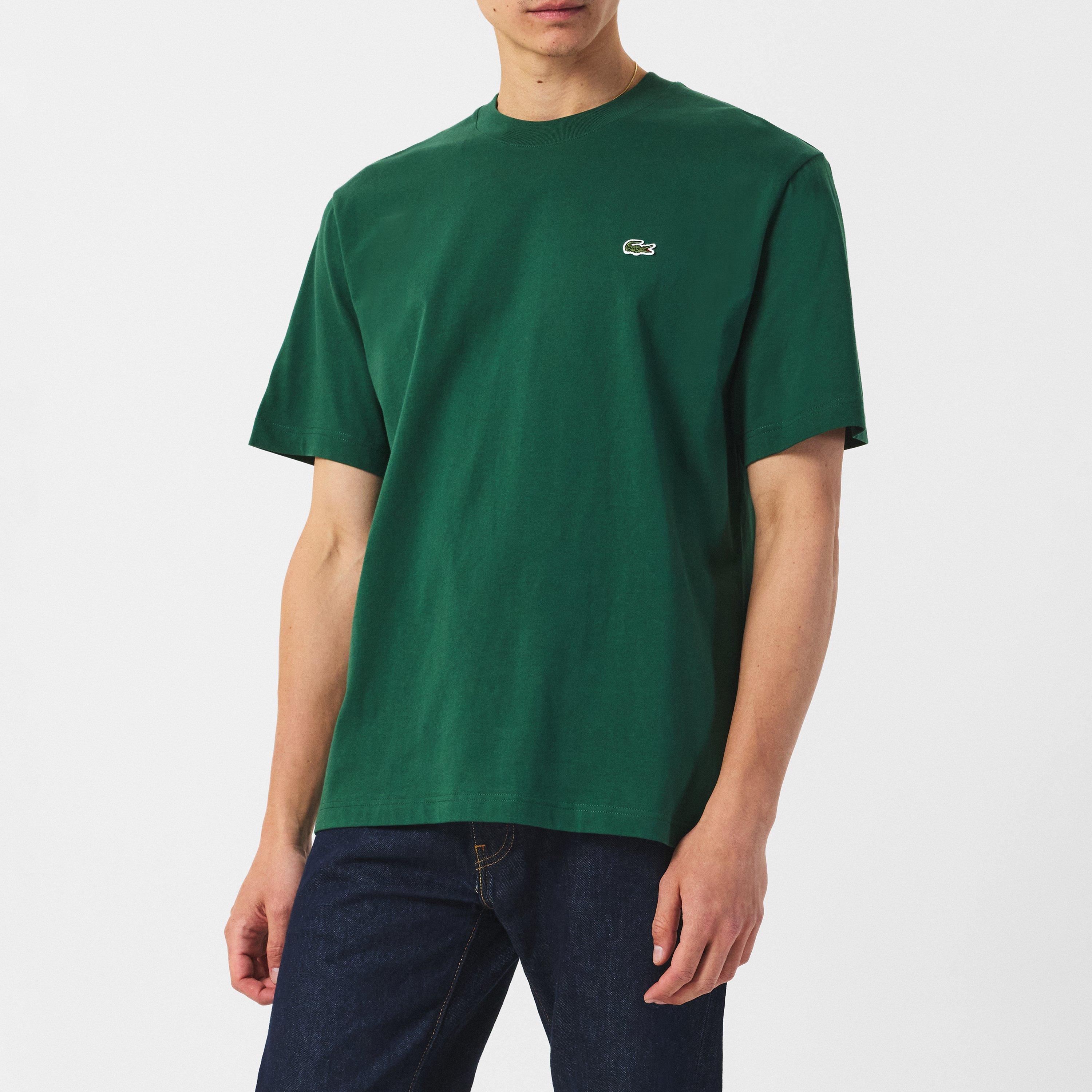 Green 132 - Lacoste - Men's Regular Fit Small Logo T-Shirt - 3