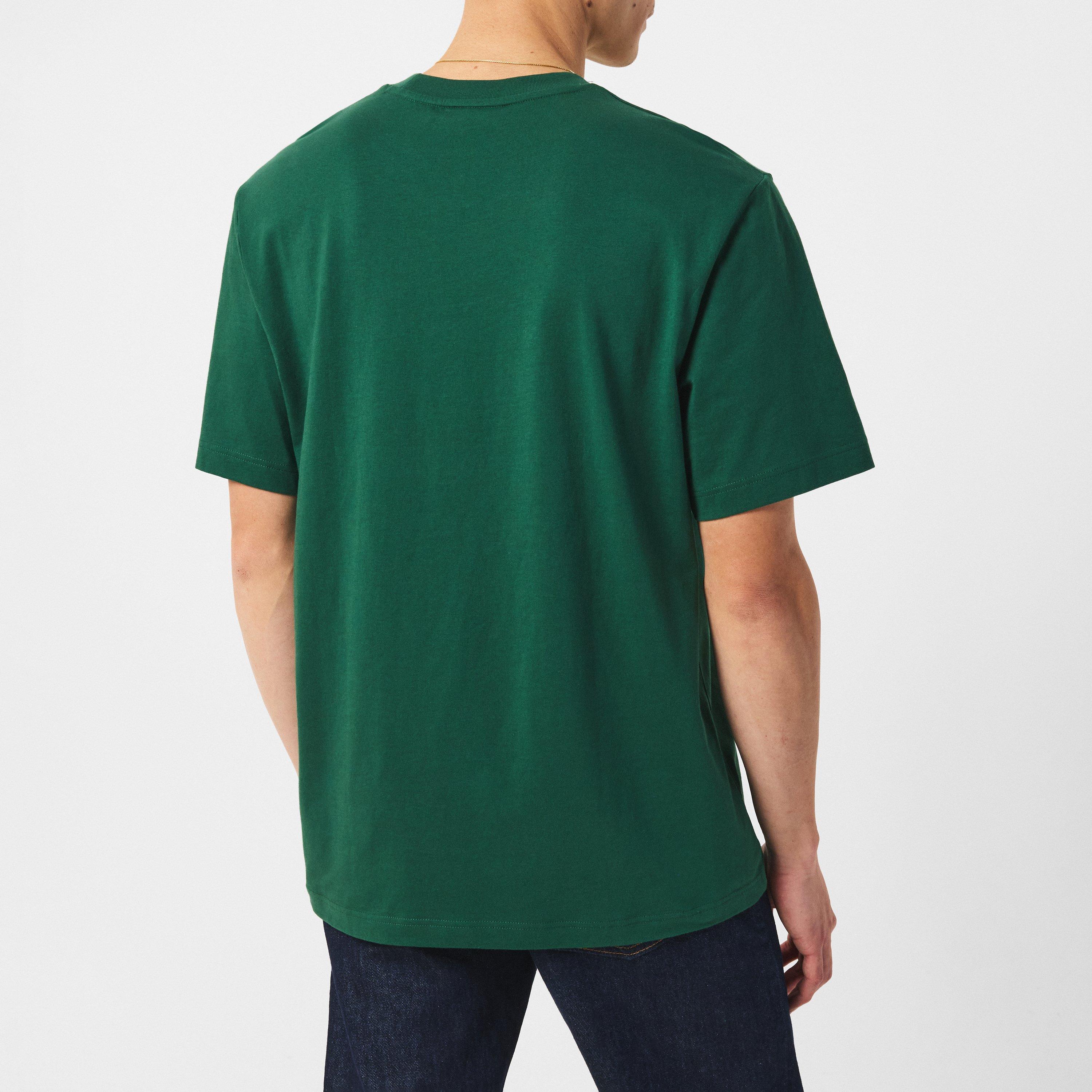 Green 132 - Lacoste - Men's Regular Fit Small Logo T-Shirt - 4