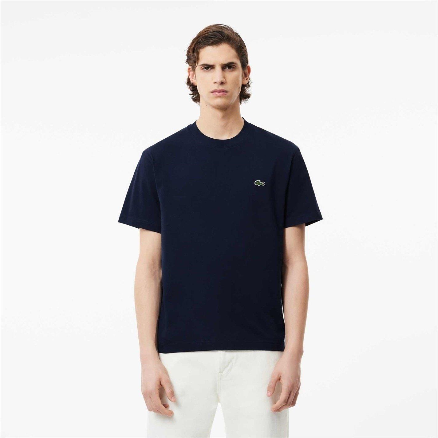 Navy 166 - Lacoste - Men's Regular Fit Small Logo T-Shirt - 2