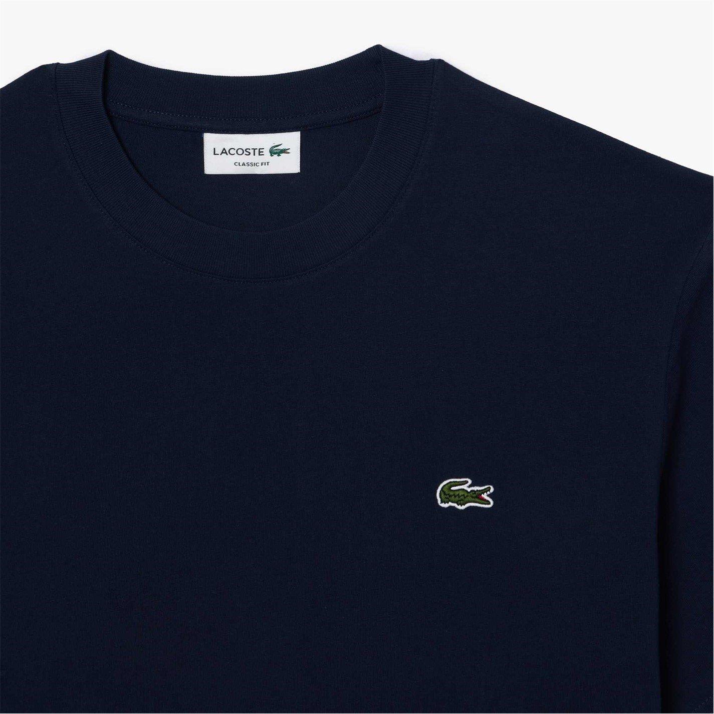 Navy 166 - Lacoste - Men's Regular Fit Small Logo T-Shirt - 4