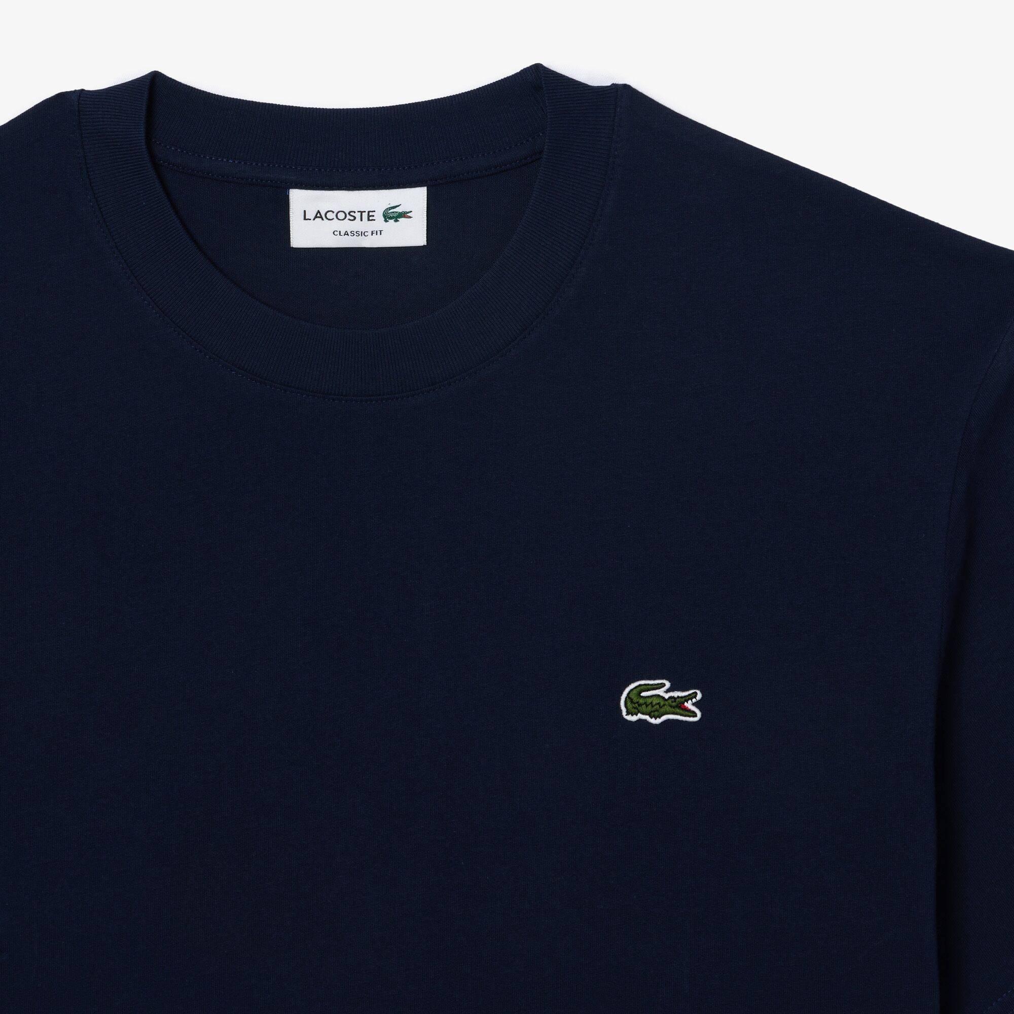 Navy 166 - Lacoste - Men's Regular Fit Small Logo T-Shirt - 4