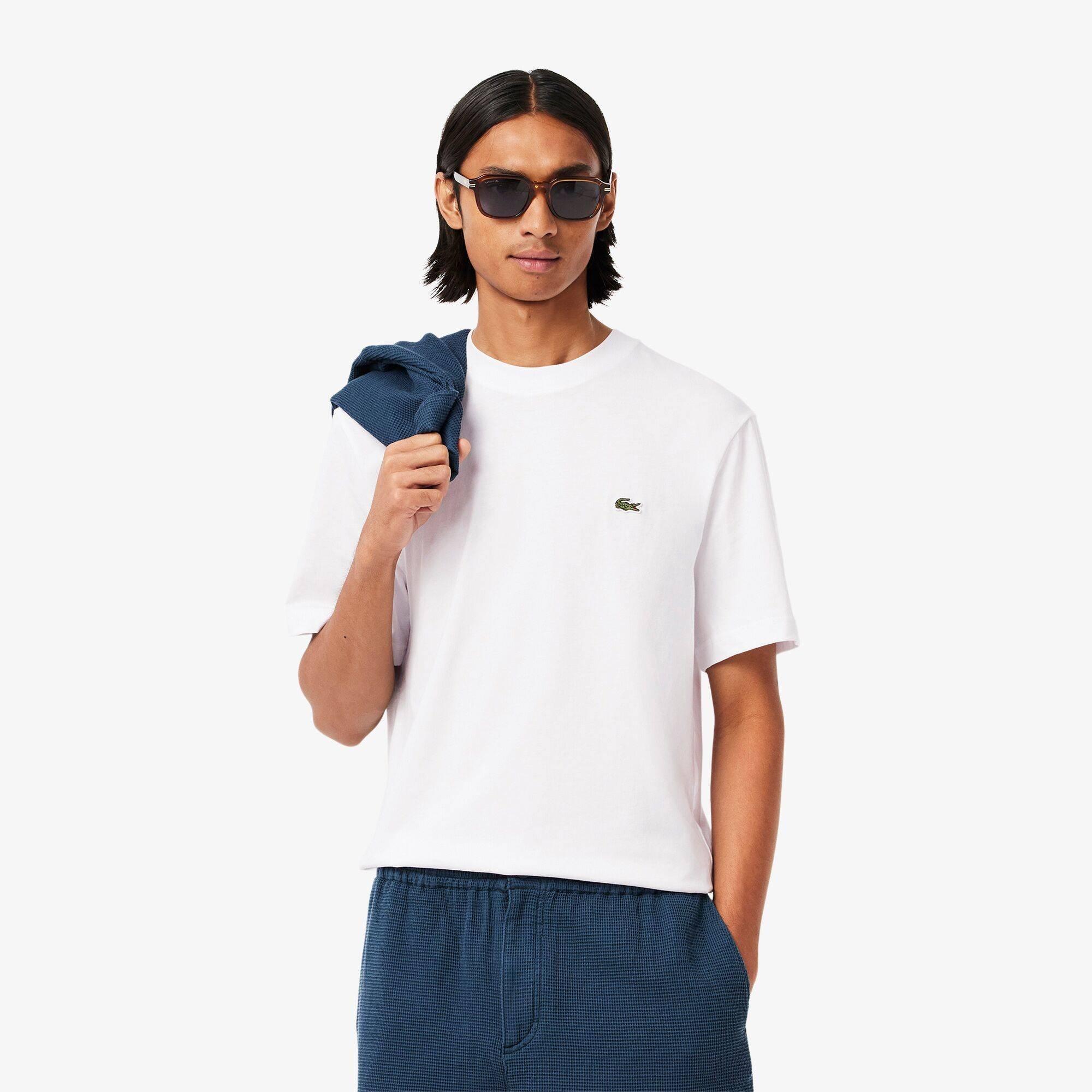 Wit 001 - Lacoste - Men's Regular Fit Small Logo T-Shirt - 2