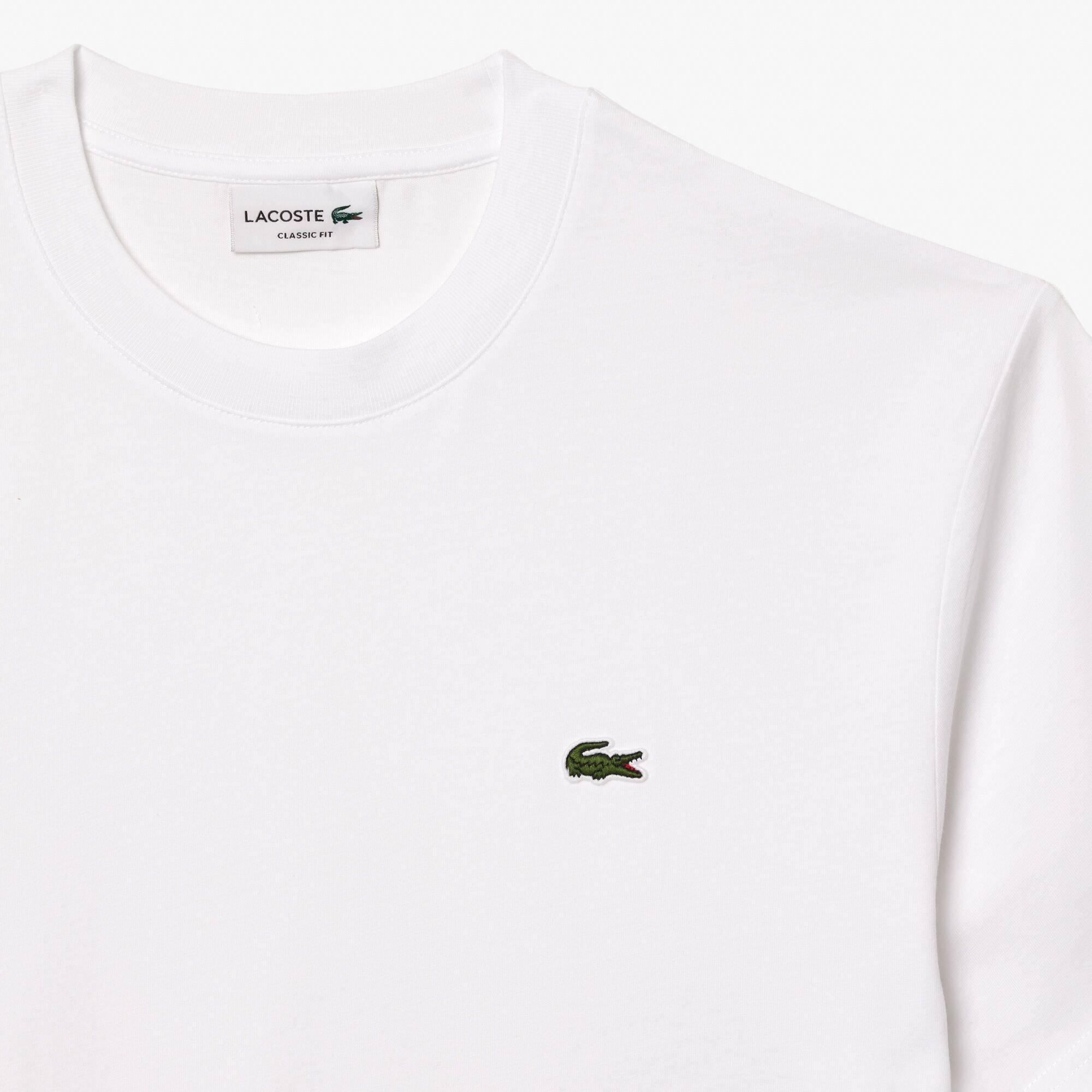 Wit 001 - Lacoste - Men's Regular Fit Small Logo T-Shirt - 4