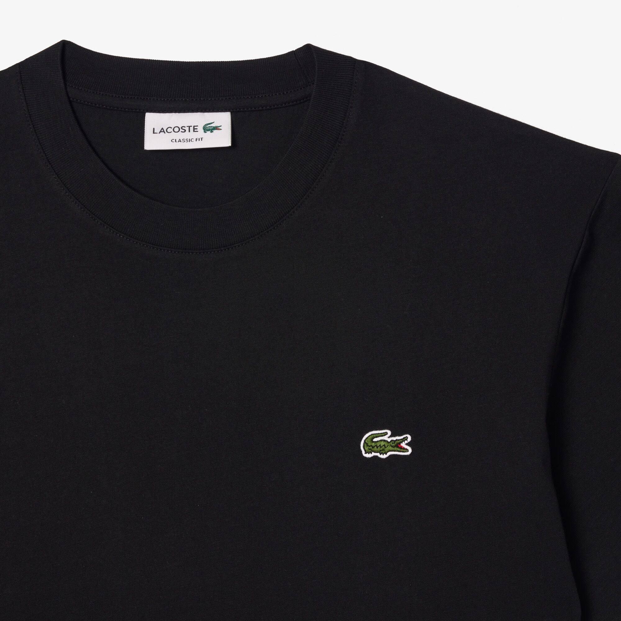 Black 031 - Lacoste - Men's Regular Fit Small Logo T-Shirt - 3