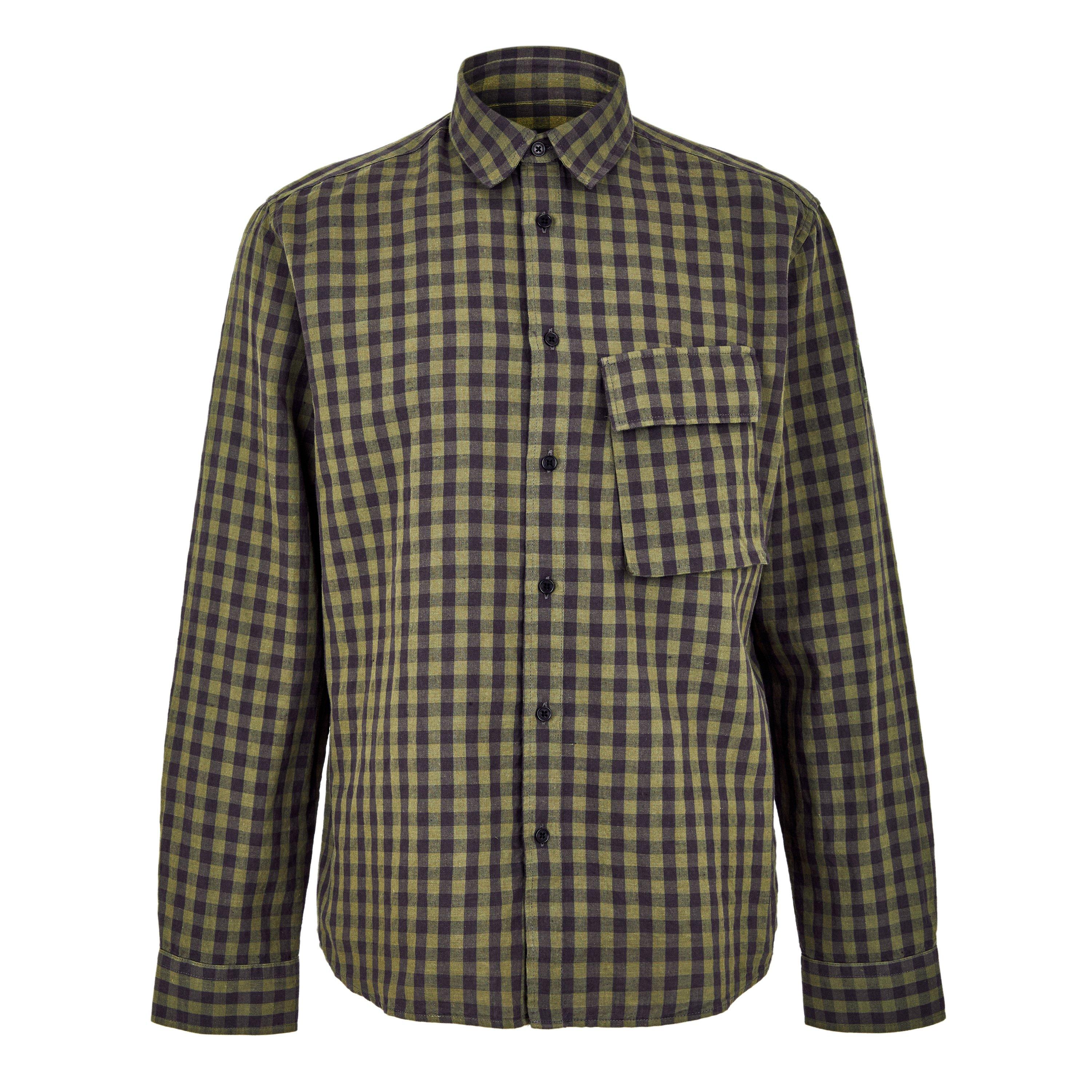 Belstaff Checkered Shirt - Surplus Green - M