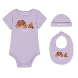 Palm Angels 3 Piece Bear Babygrow Set Babies