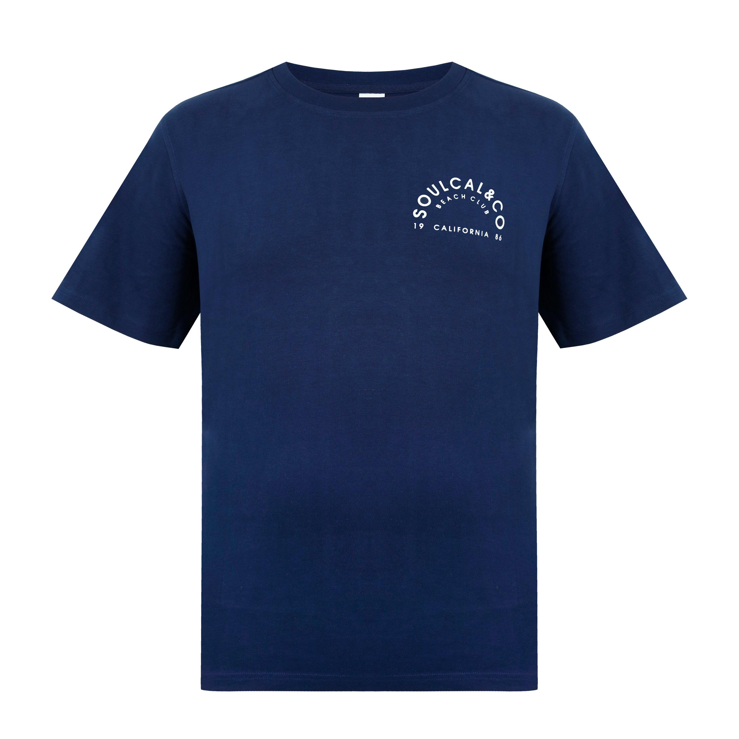 Blu navy - SoulCal - Graphic T-shirt Mens - 1