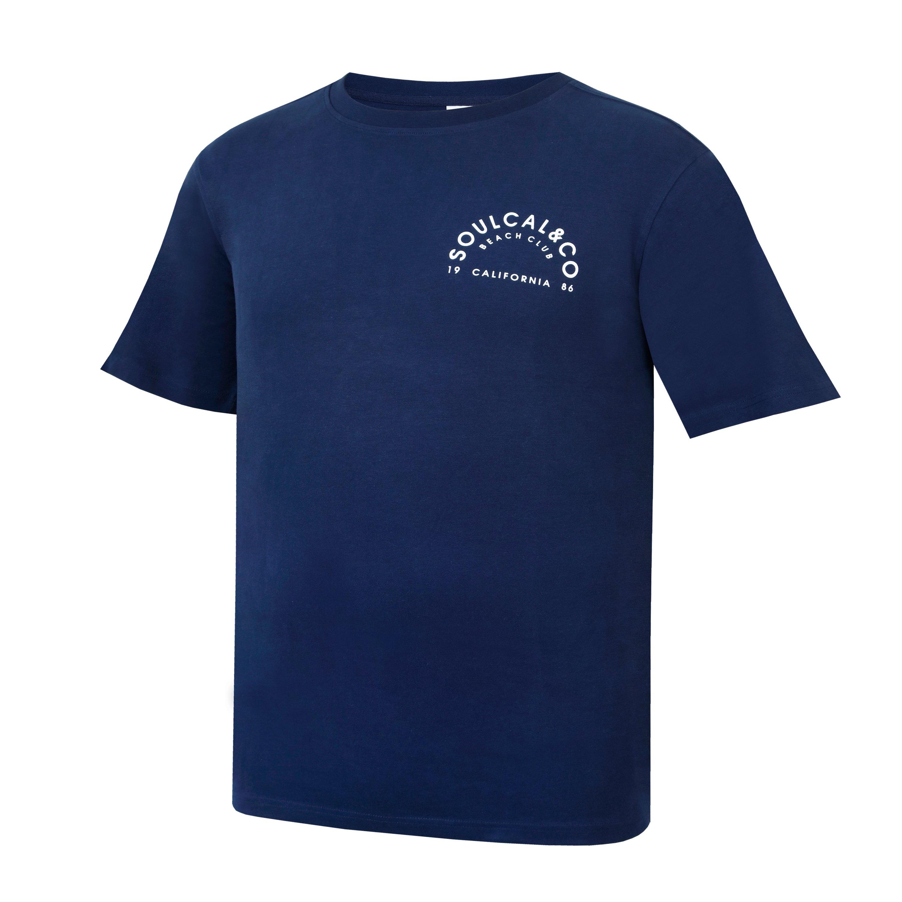 Blu navy - SoulCal - Graphic T-shirt Mens - 3