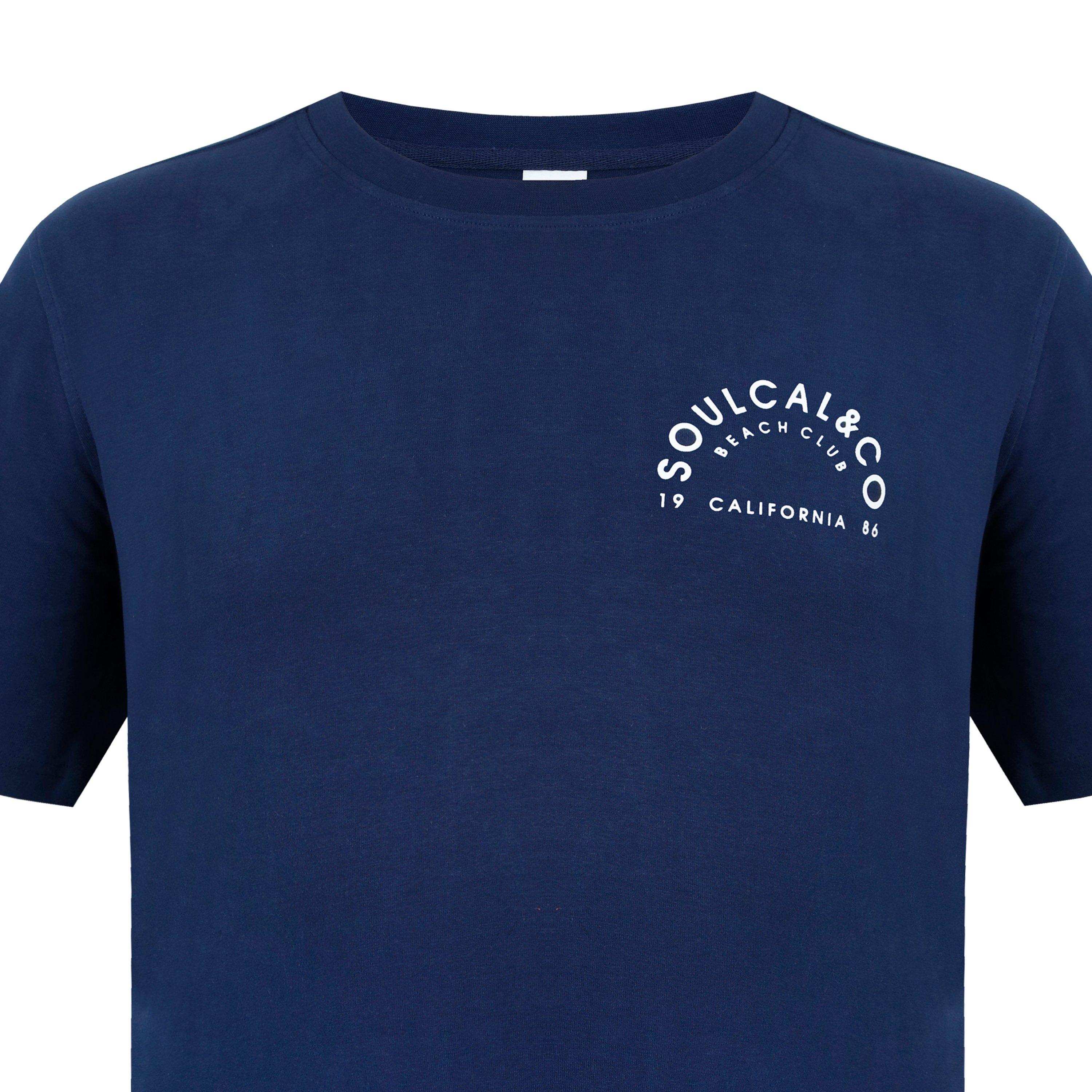 Blu navy - SoulCal - Graphic T-shirt Mens - 4