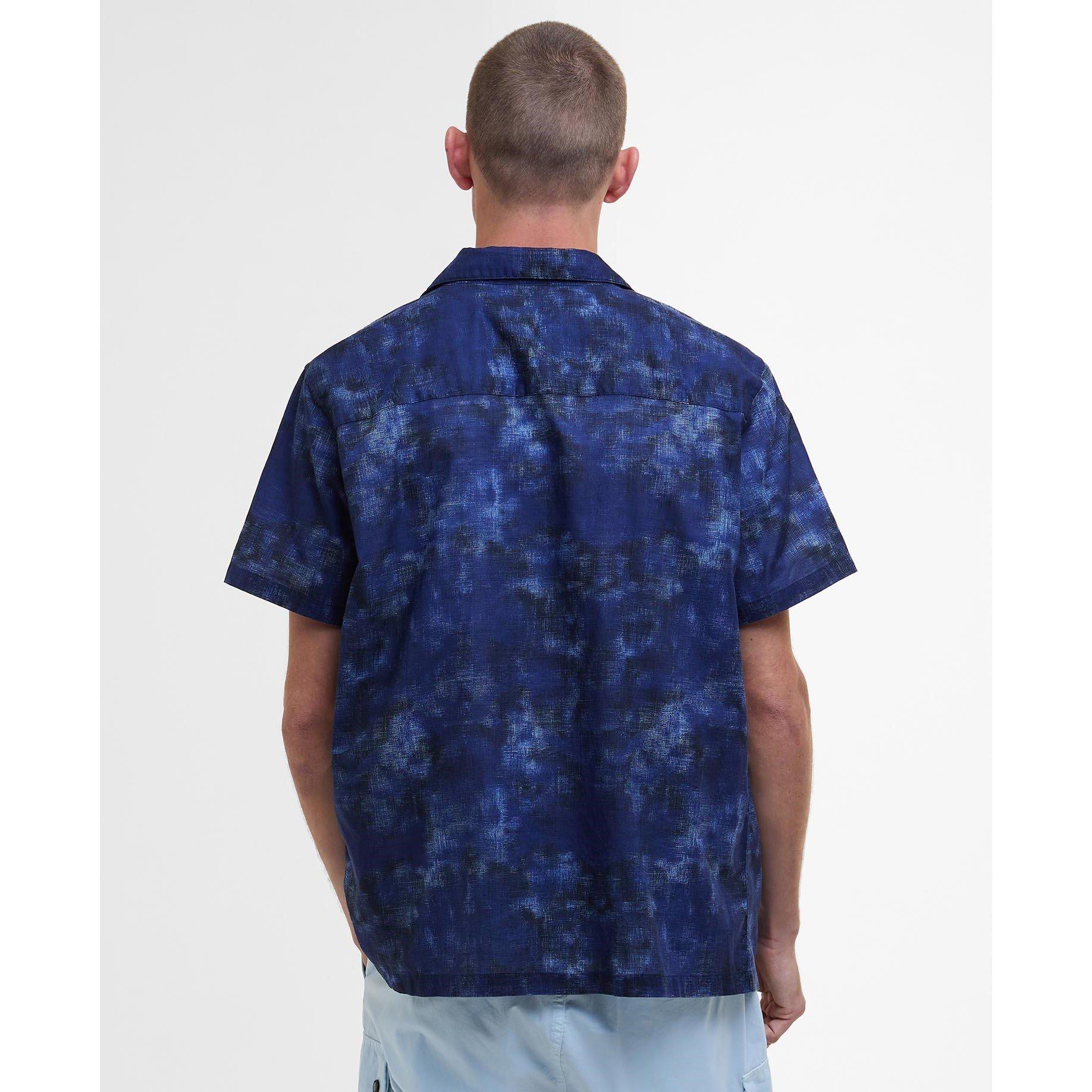 Mnght Blue BU58 - Barbour International - Camo Ikat Shirt - 2
