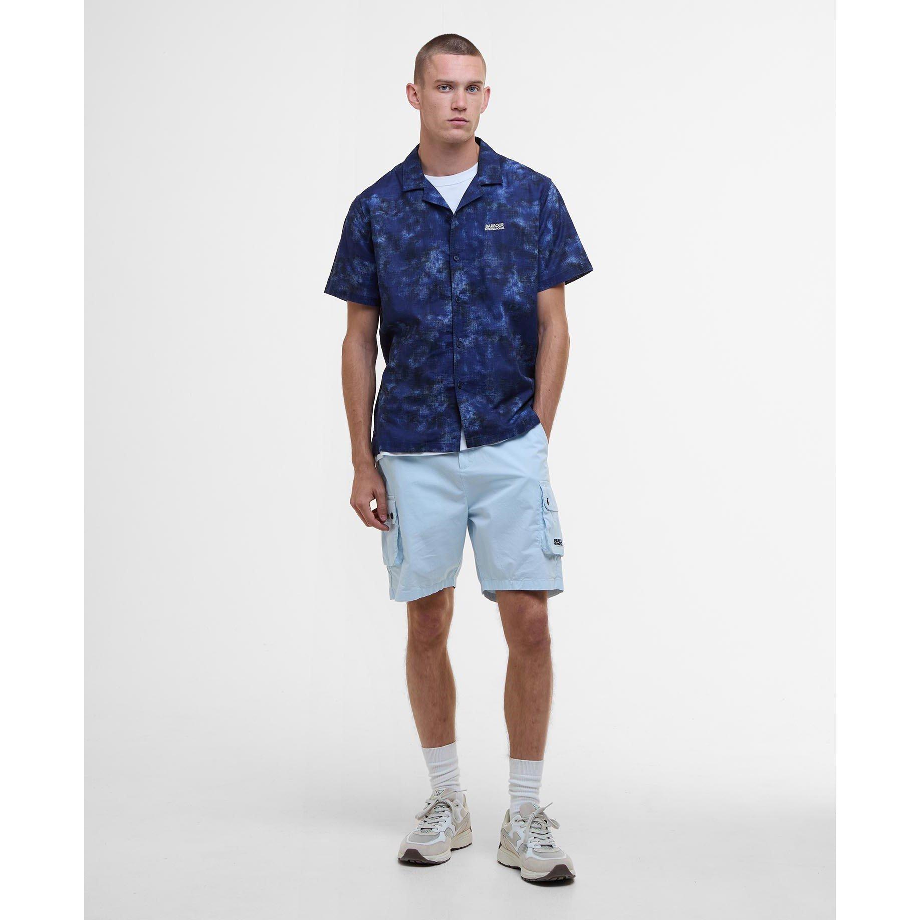 Mnght Blue BU58 - Barbour International - Camo Ikat Shirt - 3