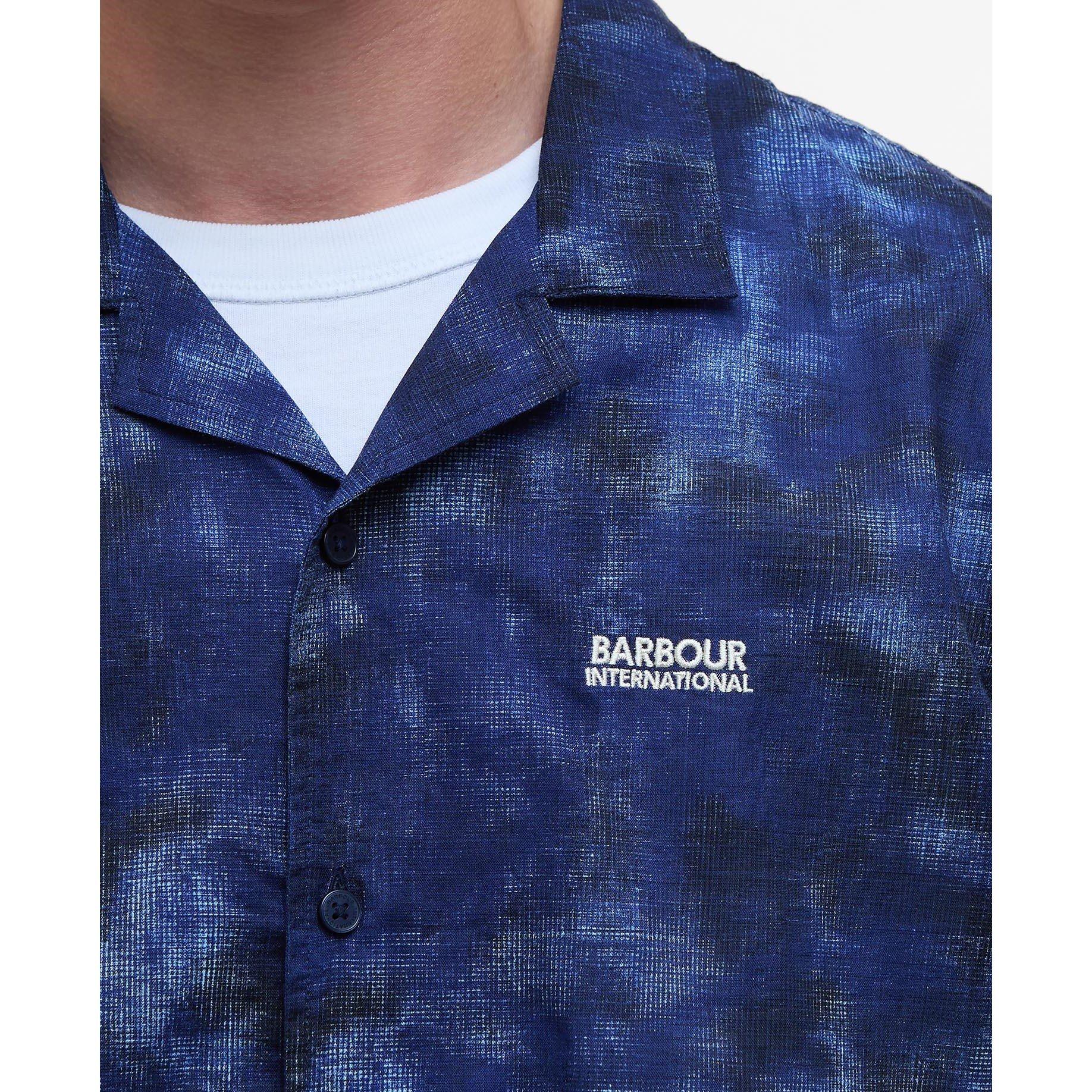 Mnght Blue BU58 - Barbour International - Camo Ikat Shirt - 5