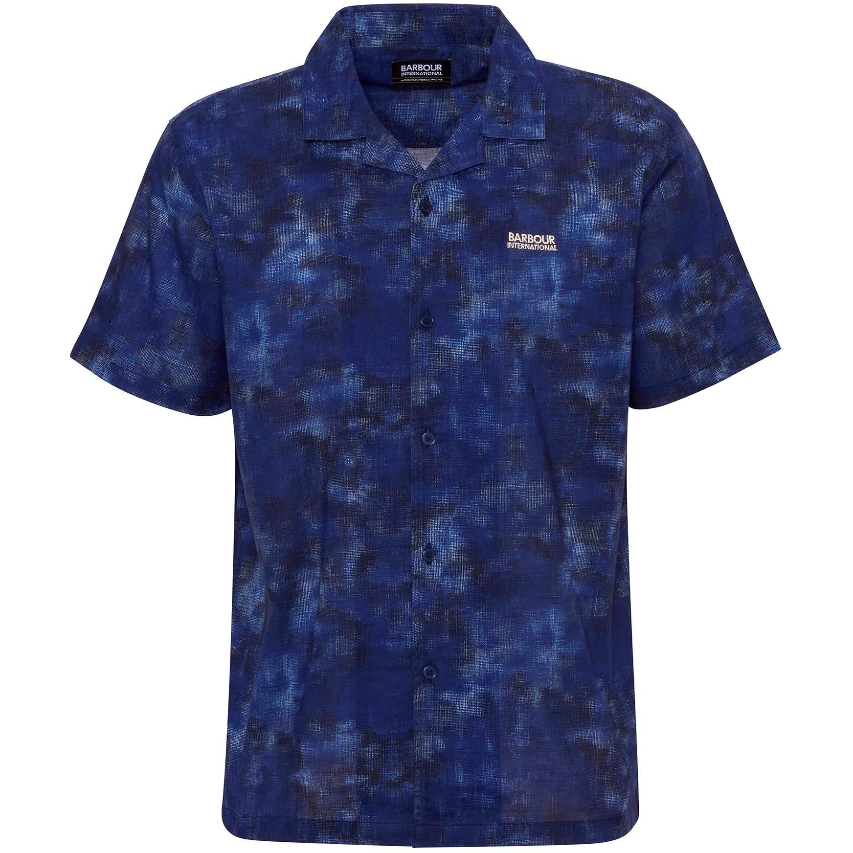 Mnght Blue BU58 - Barbour International - Camo Ikat Shirt - 6