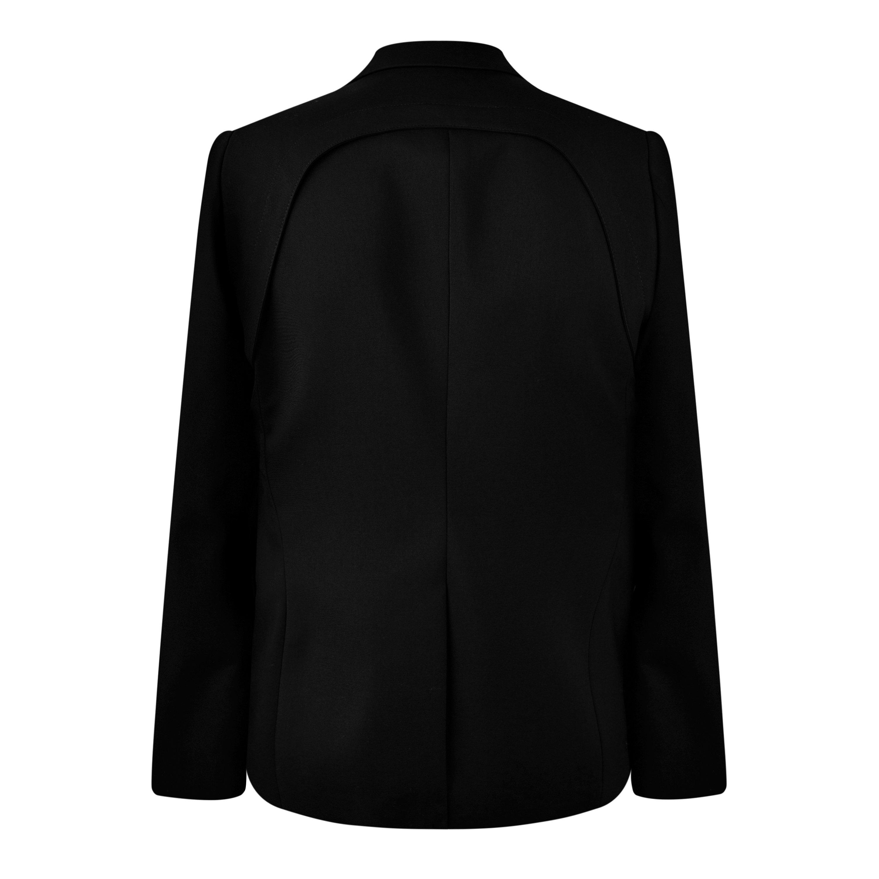 Black - Alexander McQueen - Men's Harness Wool Long Sleeve Slim Fit Blazer - 6