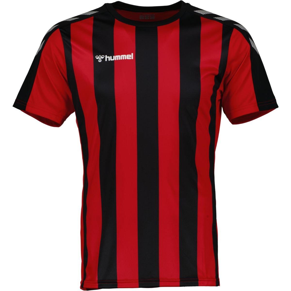 Crna/Prava Crvena - Hummel - Adults Stripe Jersey Drill Top - 1