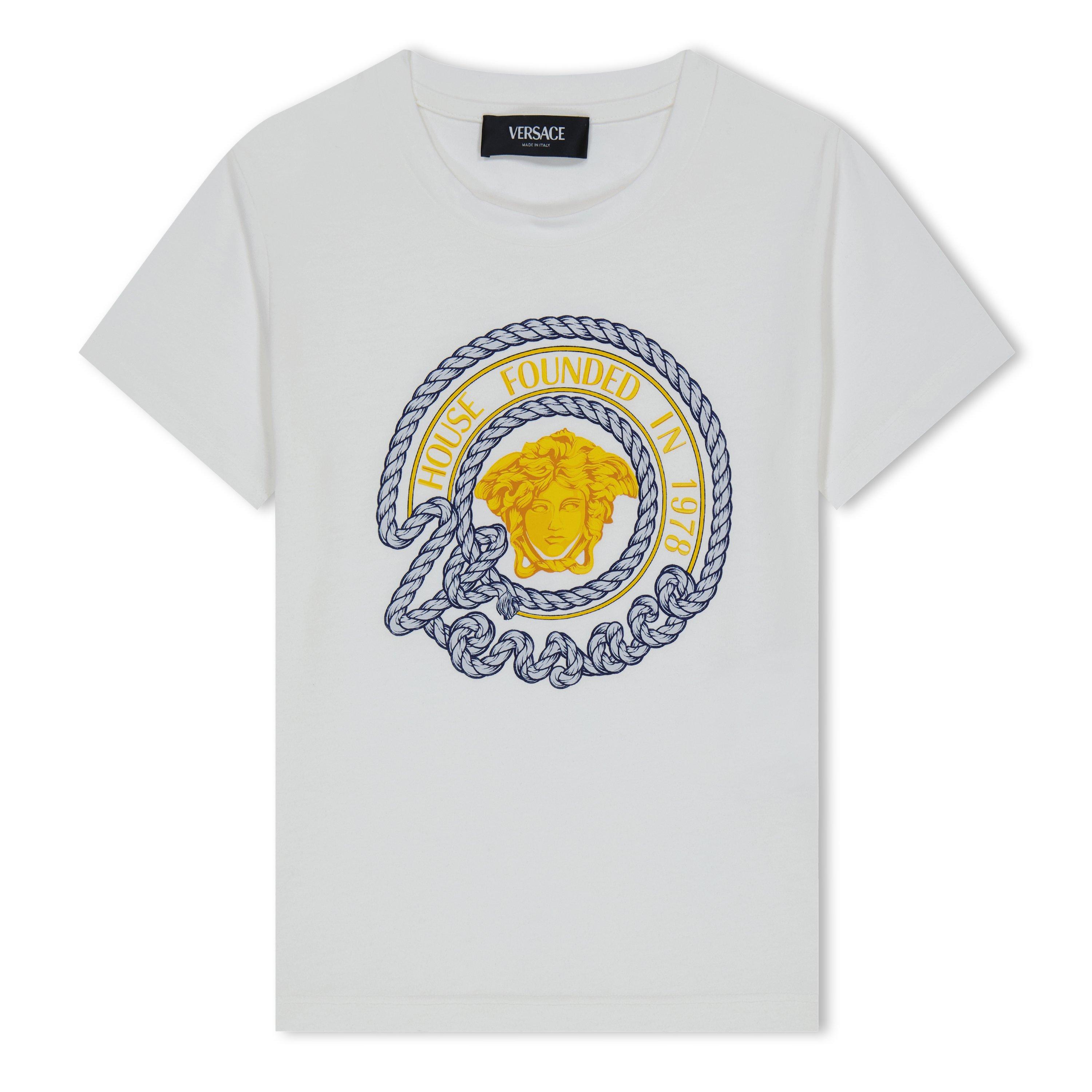 White 2W070 - Versace - Nautical Medua T-Shirt Juniors - 1
